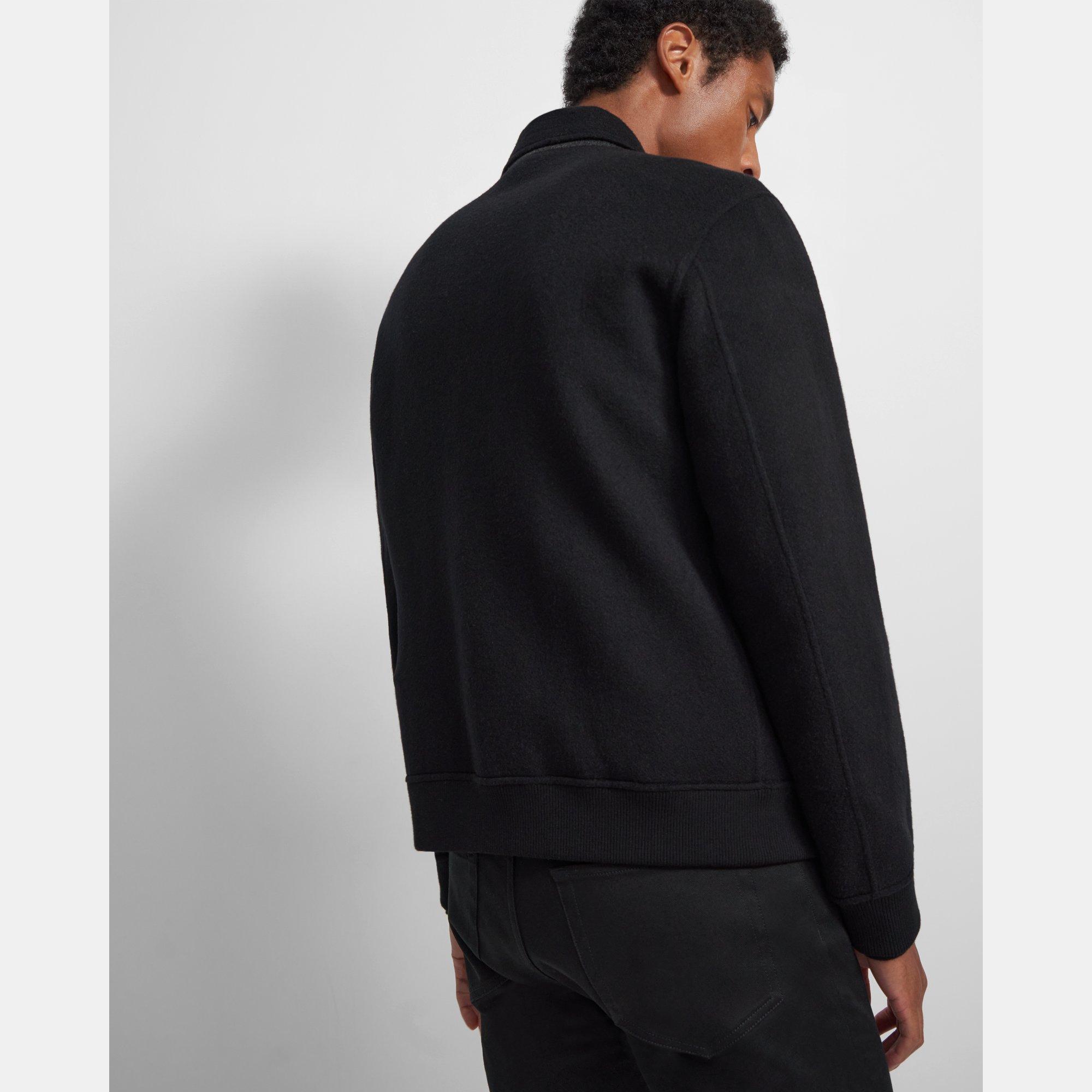 Reversible Bomber Jacket in Double-Face Cashmere