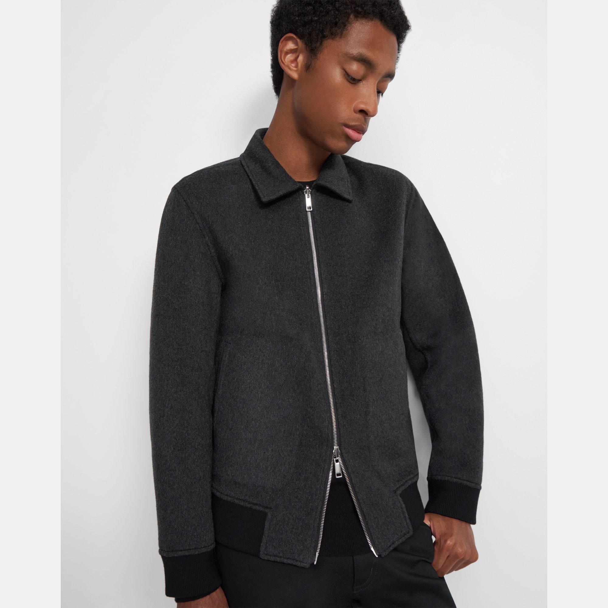 Reversible Bomber Jacket in Double-Face Cashmere