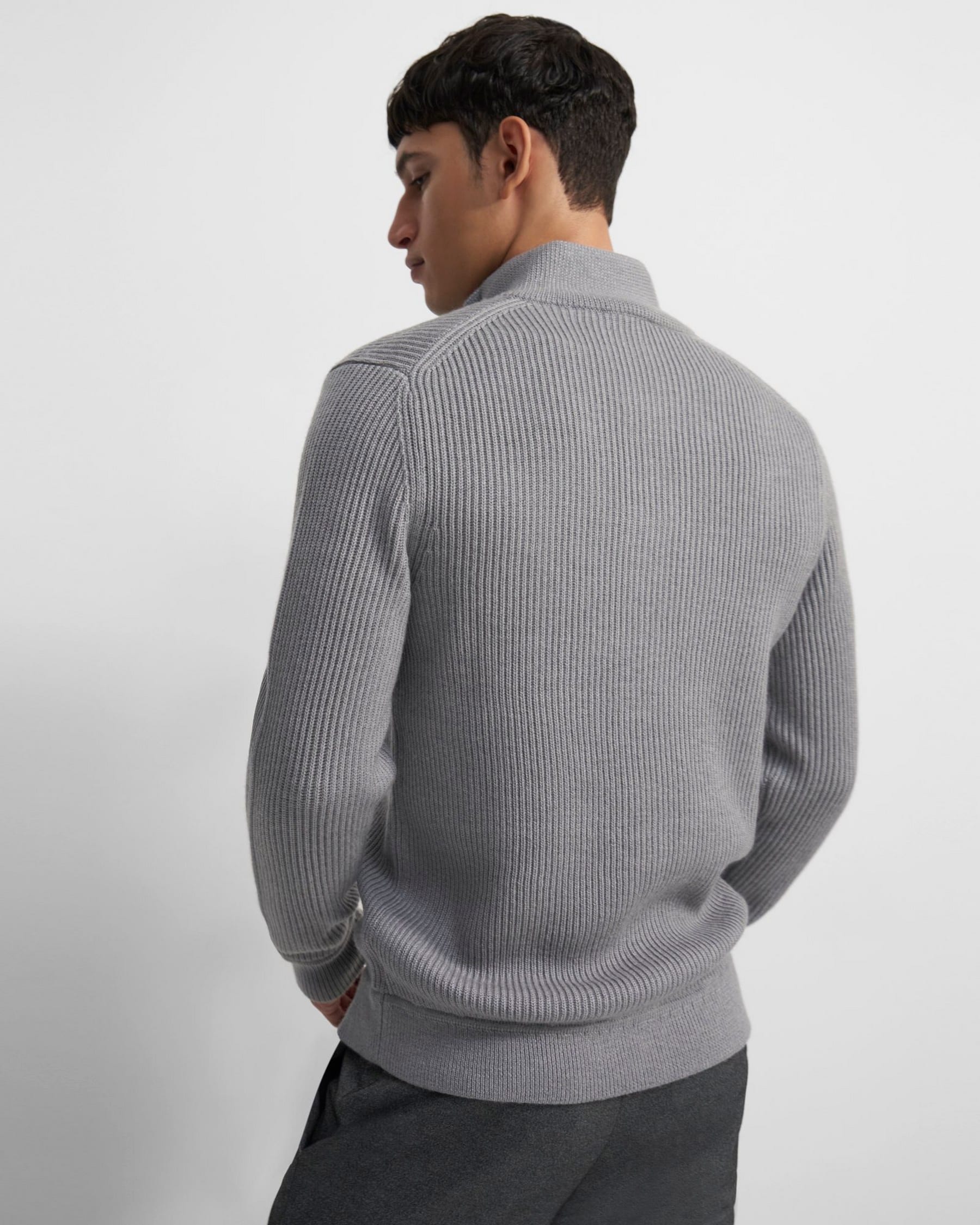 Merino Wool Zip-Up Sweater | Theory