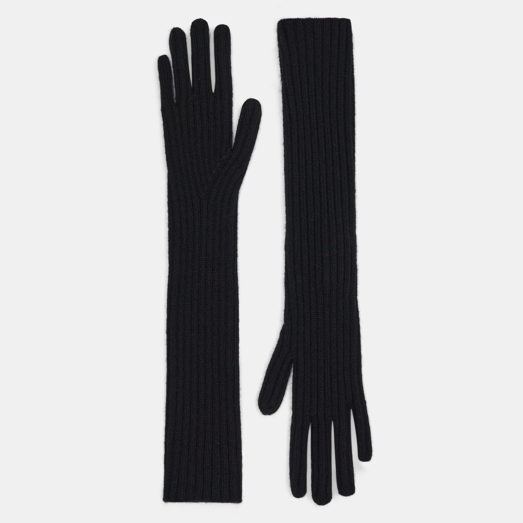 Gloves in Ribbed Cashmere