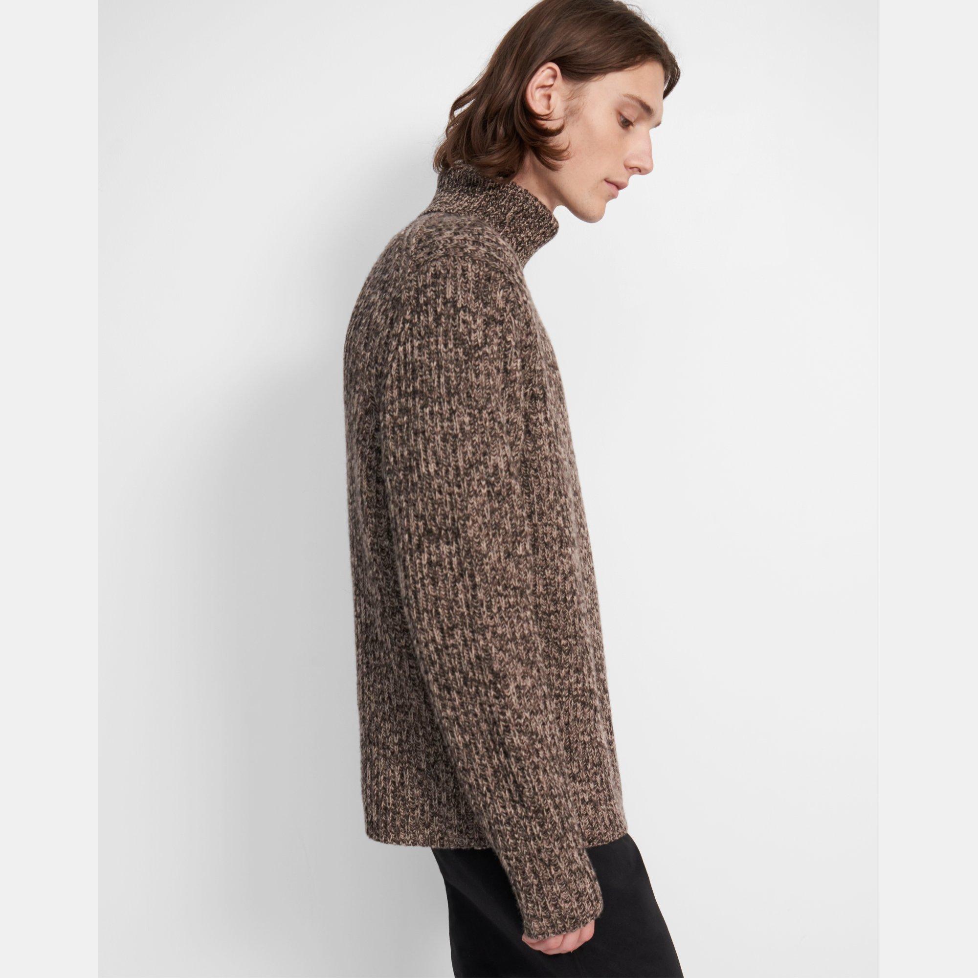 Turtleneck Sweater in Wool-Cashmere