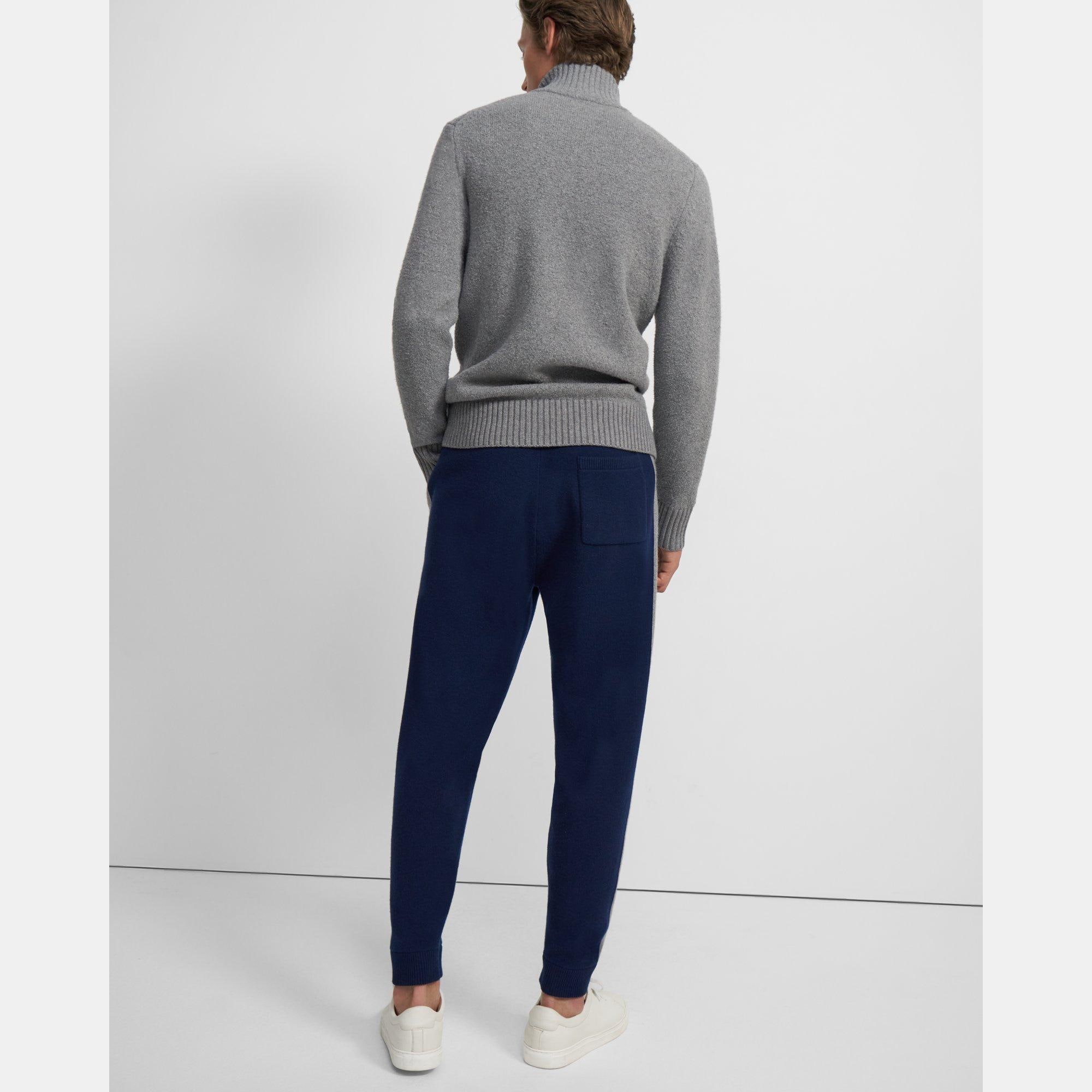 Wool-Cashmere Side Stripe Jogger | Theory
