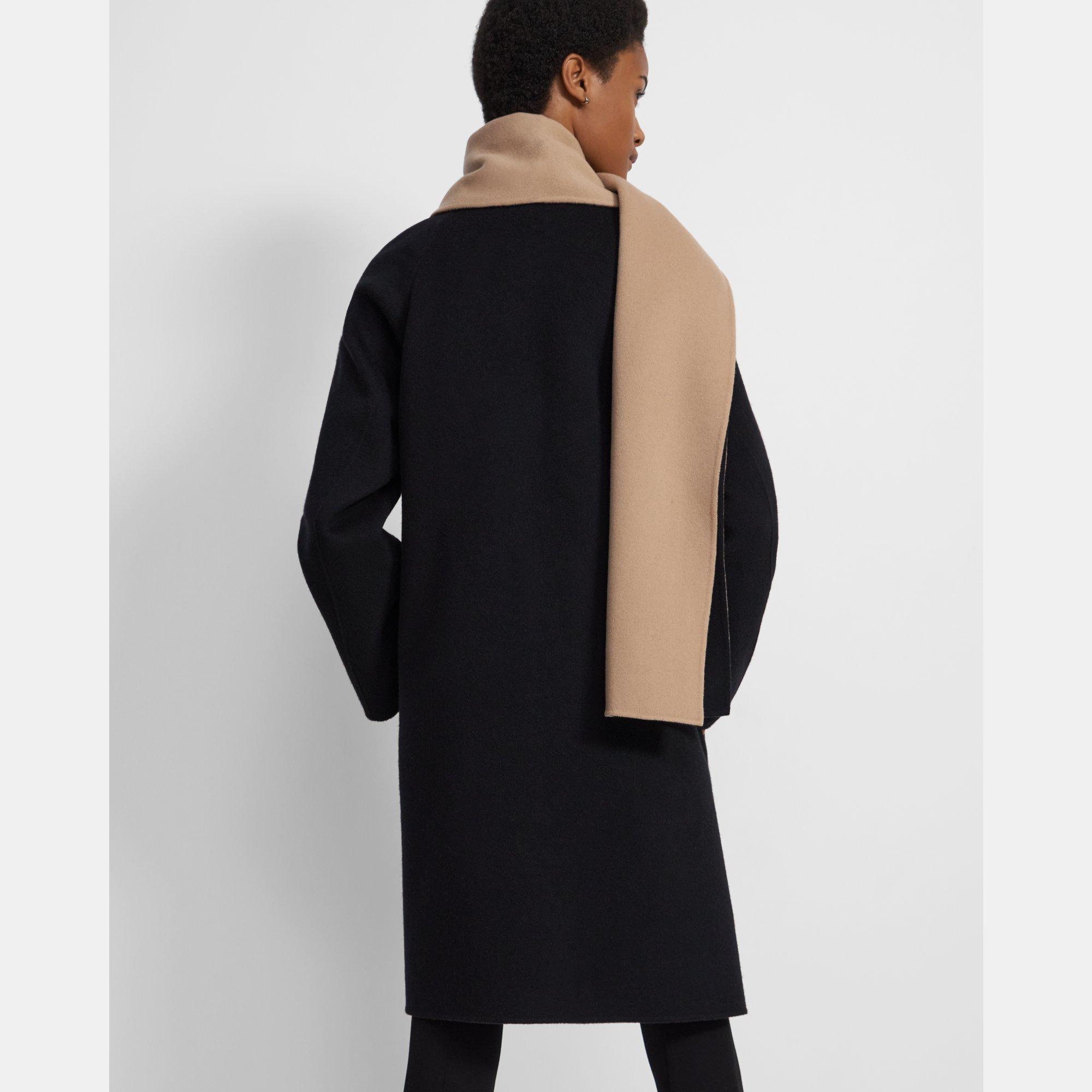 theory double face wool coat