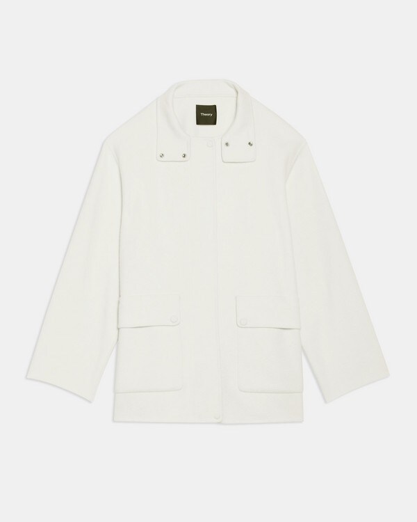 Utility Coat in Double-Face Wool-Cashmere