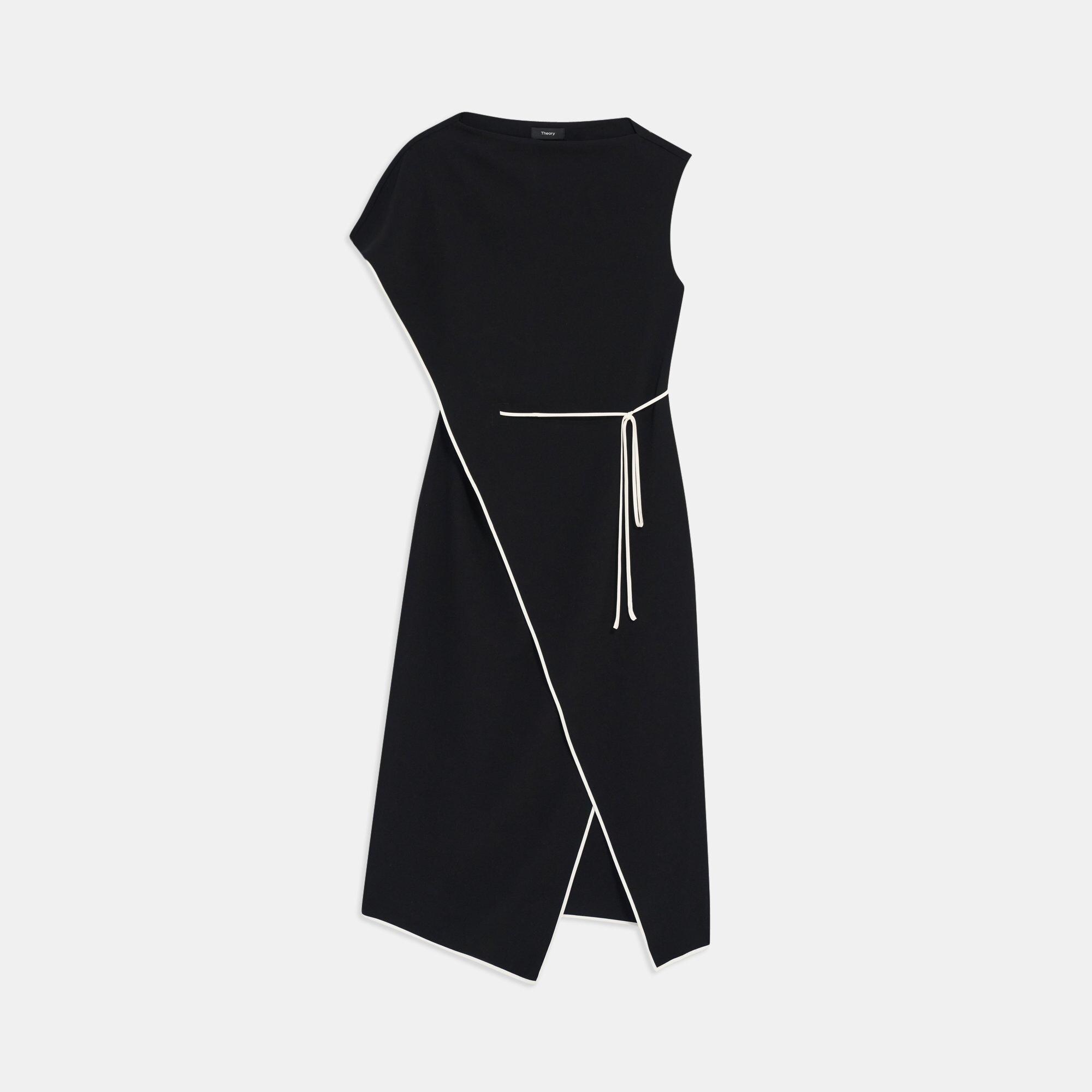 Draped Dress in Crepe