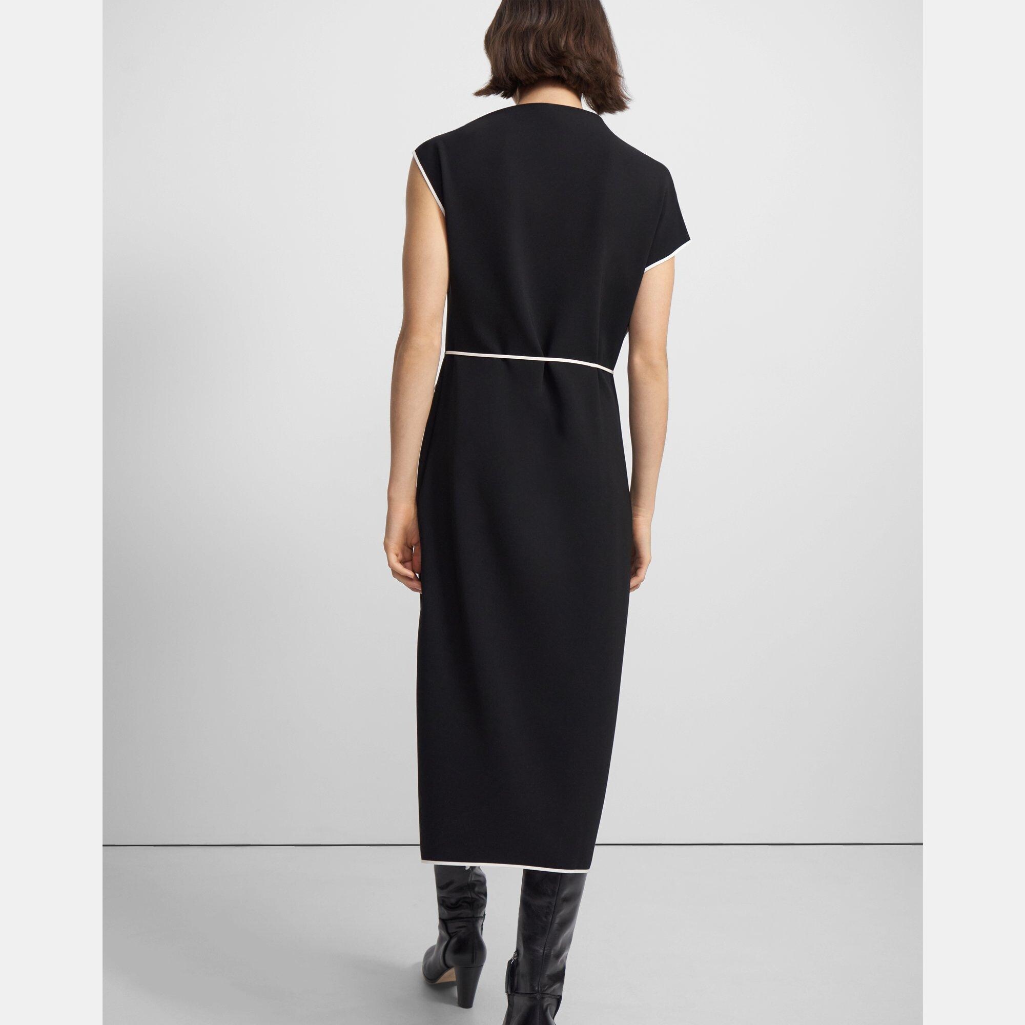Draped Dress in Crepe