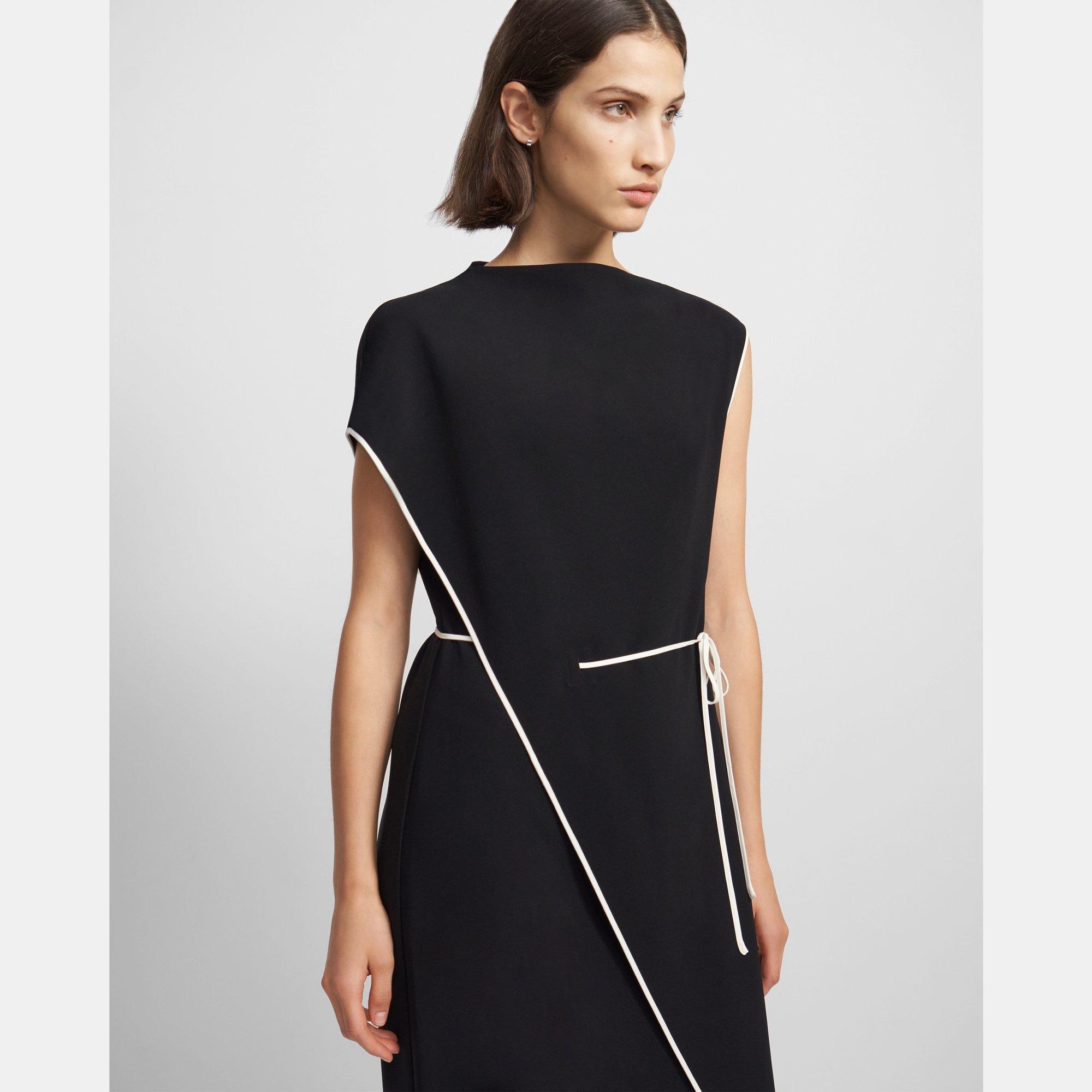 Draped Dress in Crepe