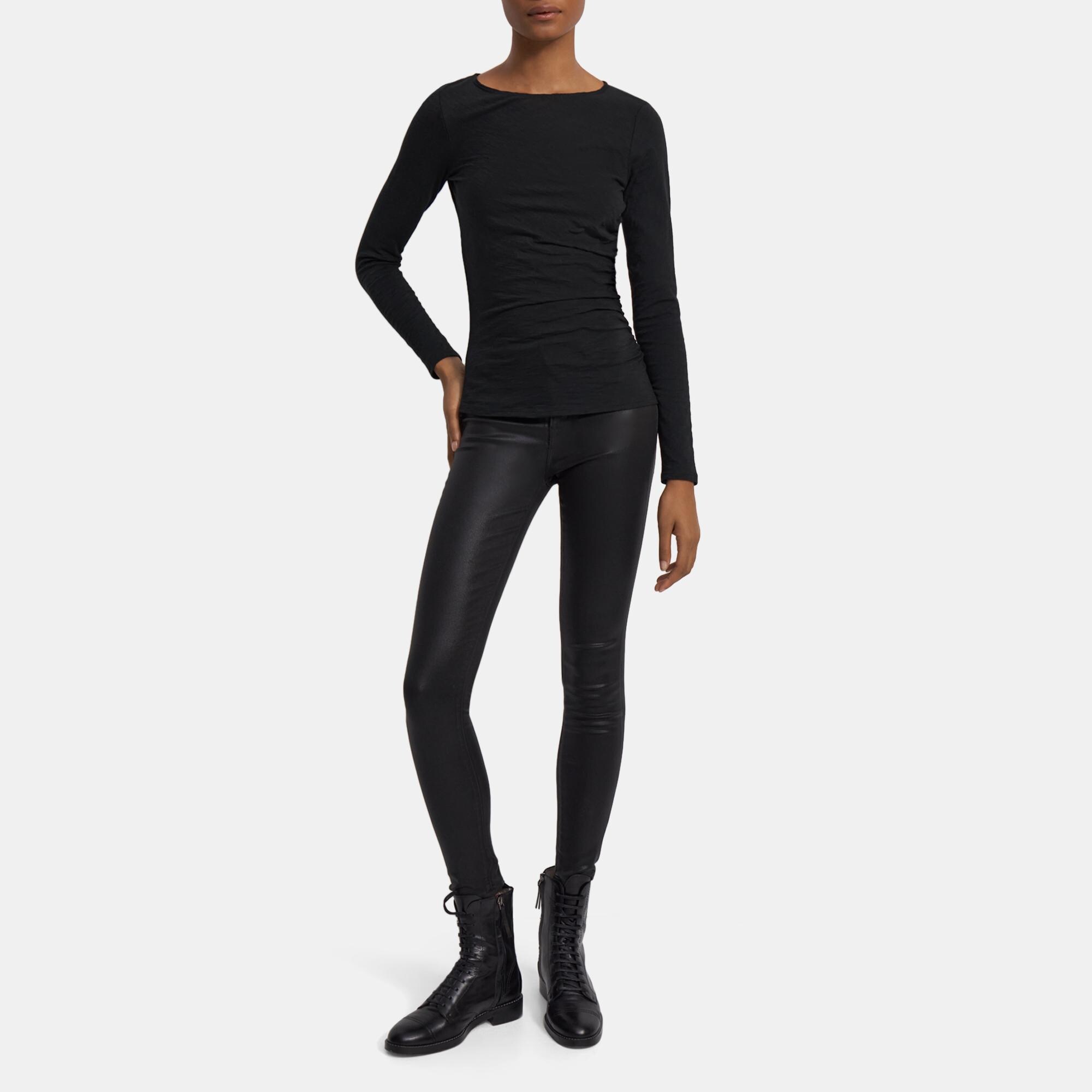 Boatneck Top in Organic Cotton