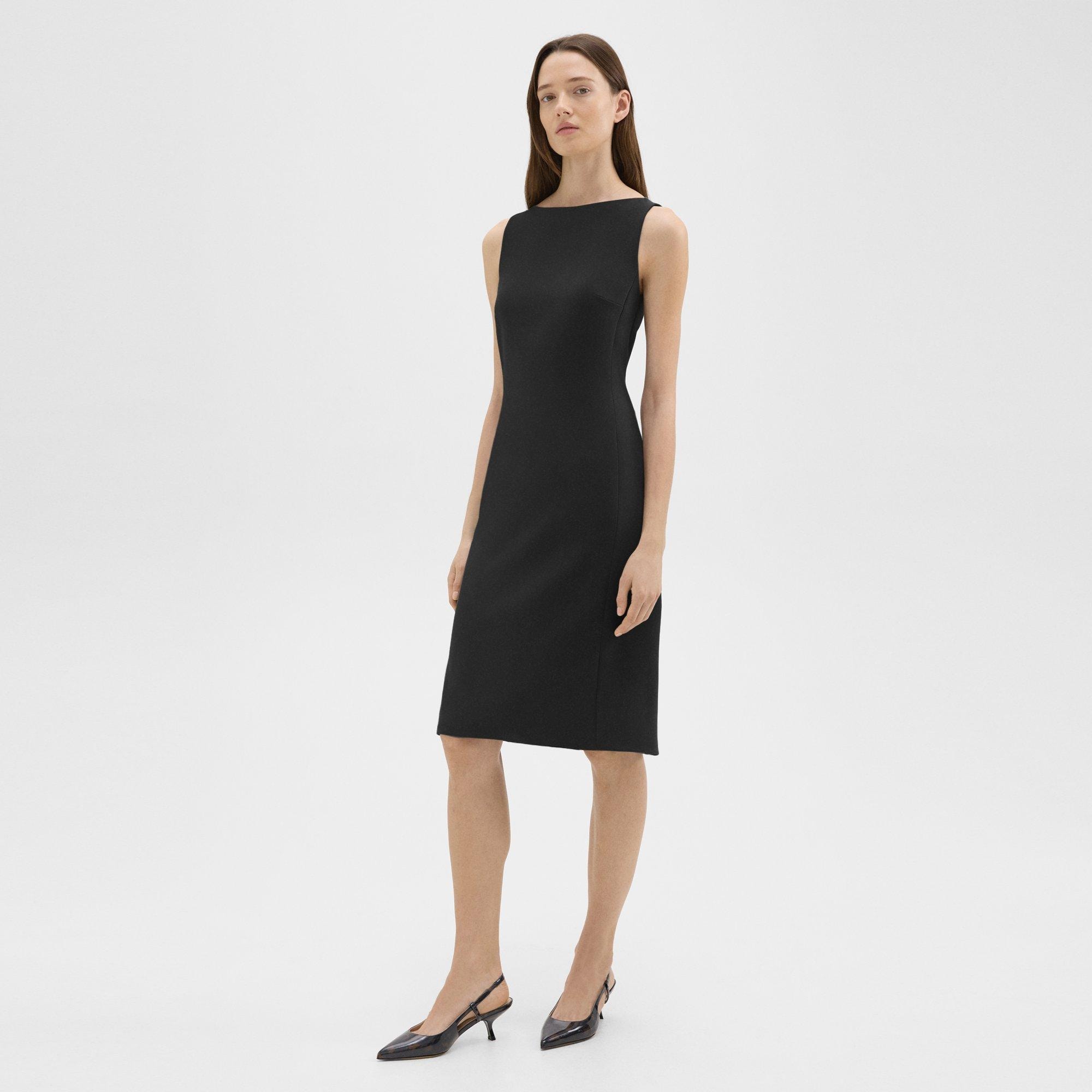 Flared Dress in Admiral Crepe