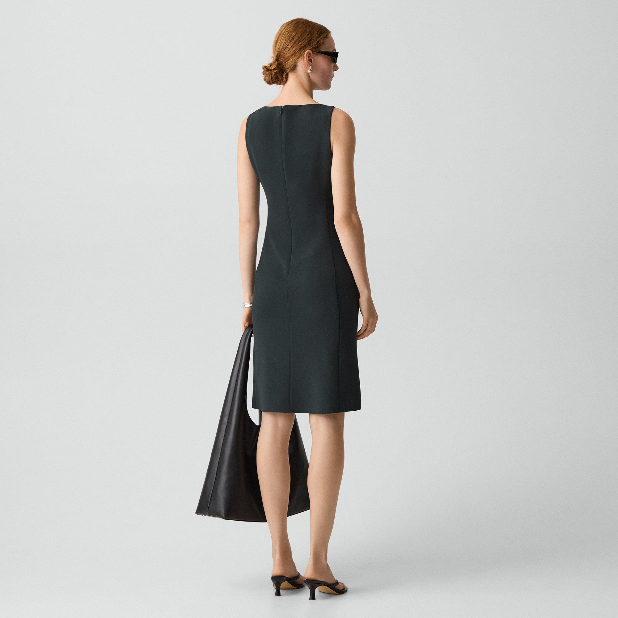 Flared Dress in Admiral Crepe