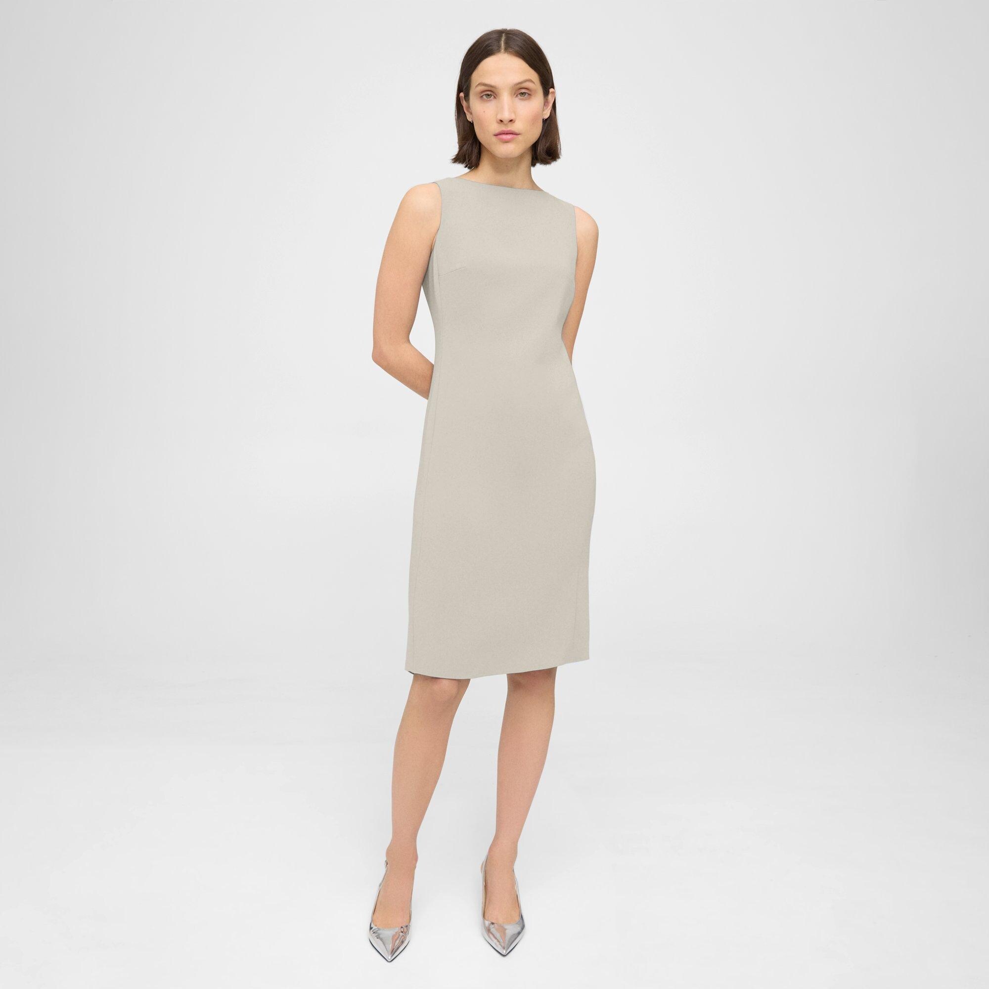 Flared Dress in Admiral Crepe