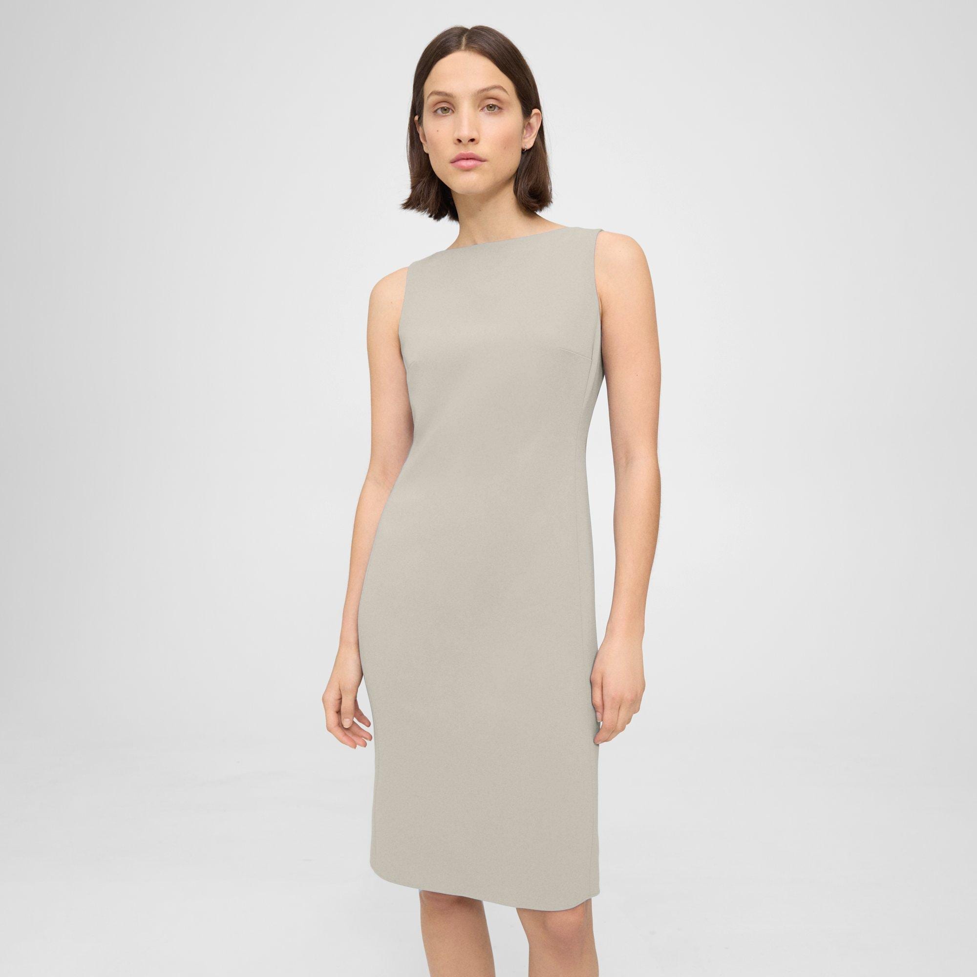 Flared Dress in Admiral Crepe