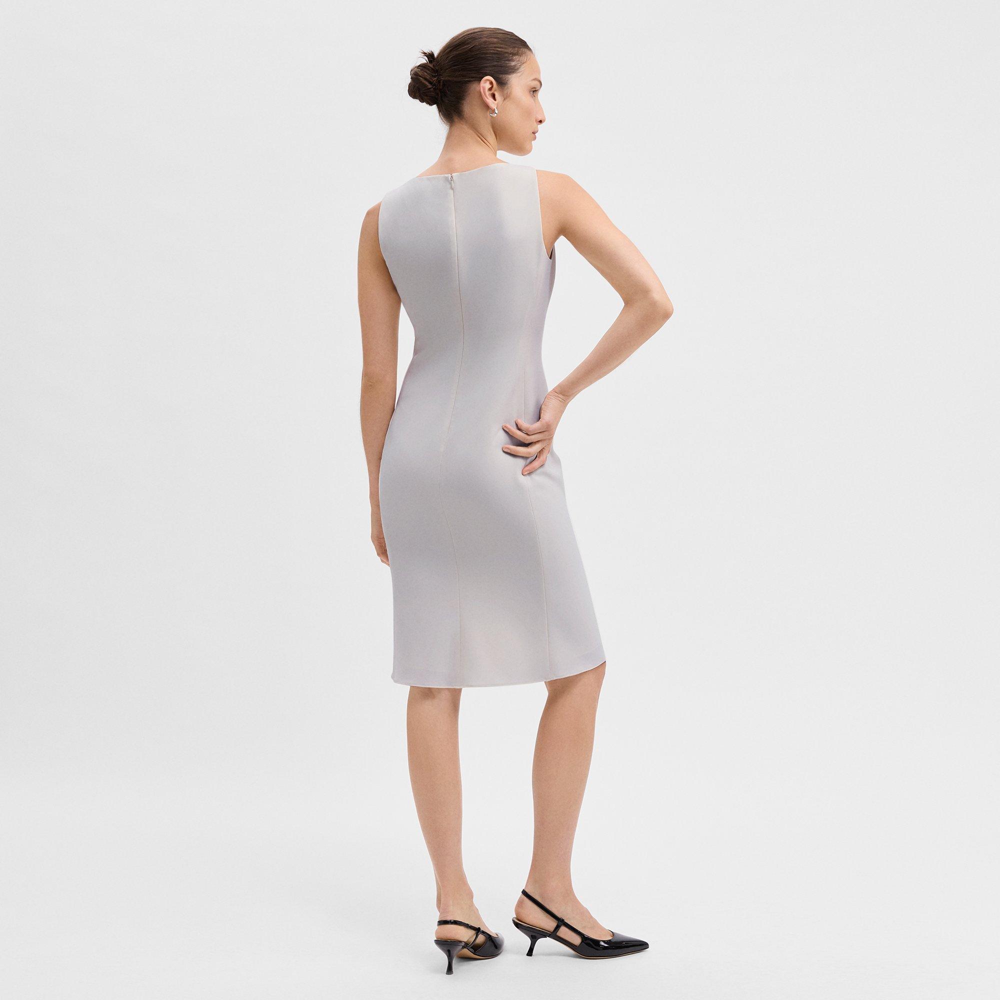 Flared Dress in Admiral Crepe