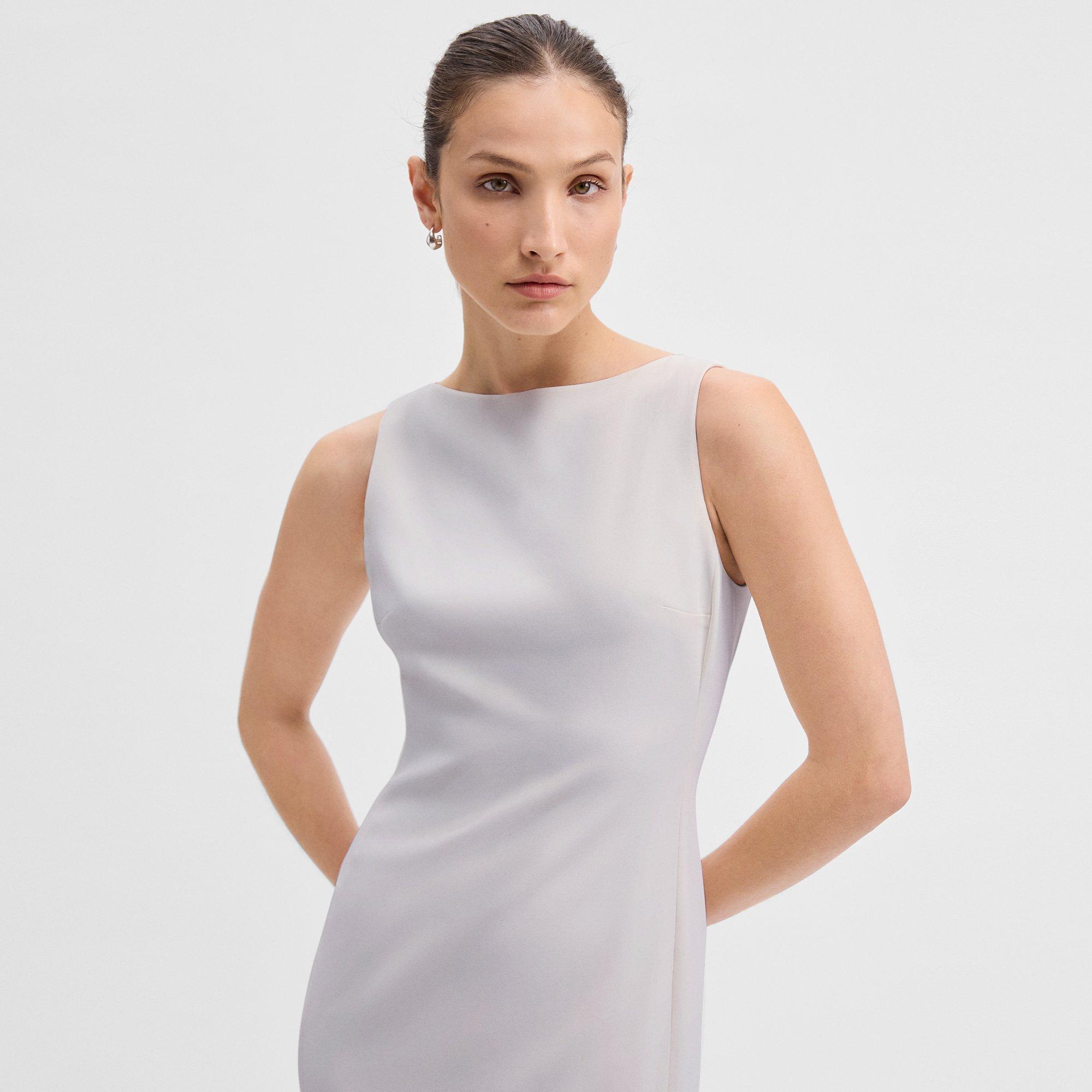 Flared Dress in Admiral Crepe