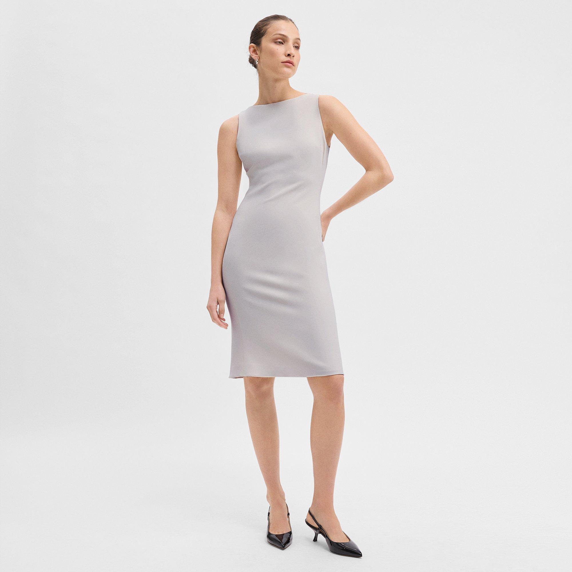 Flared Dress in Admiral Crepe