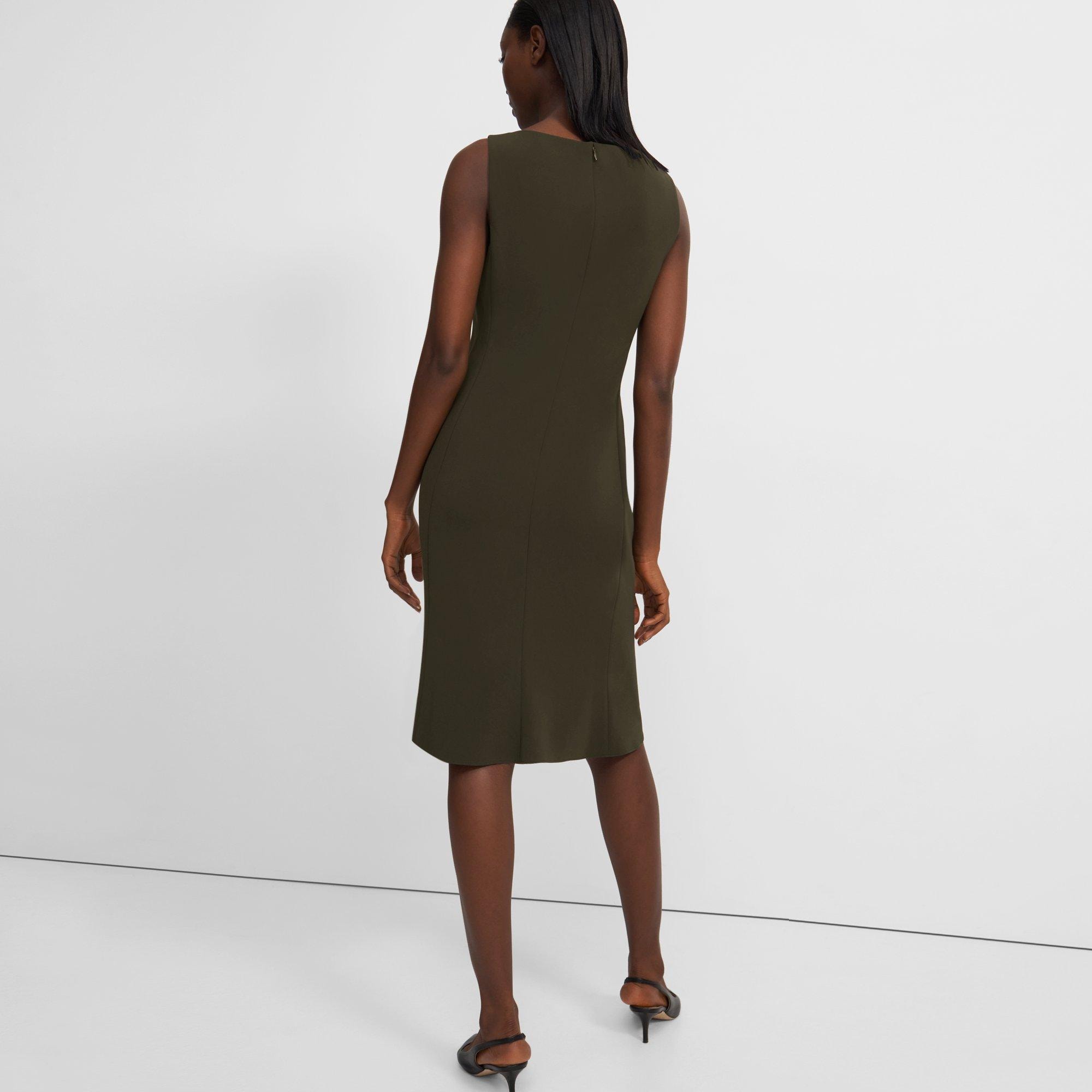 Flared Dress in Admiral Crepe