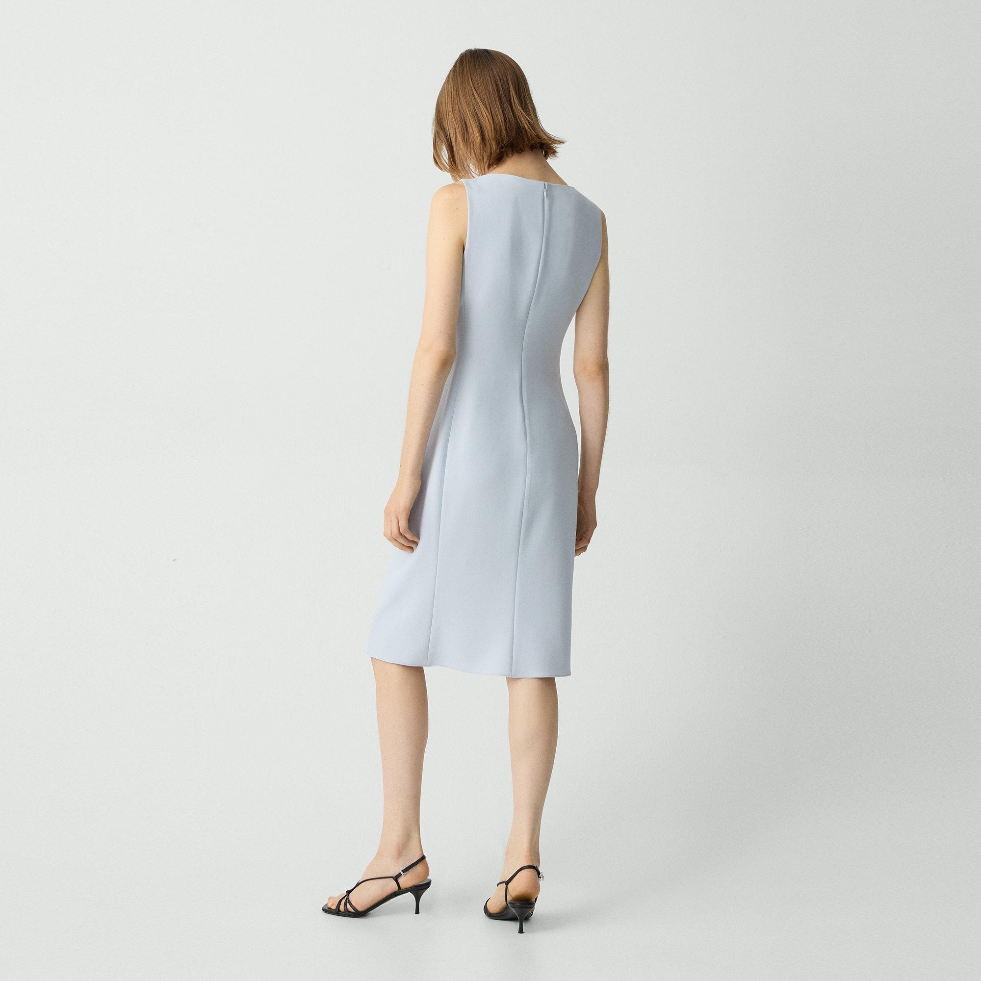 Flared Dress in Admiral Crepe