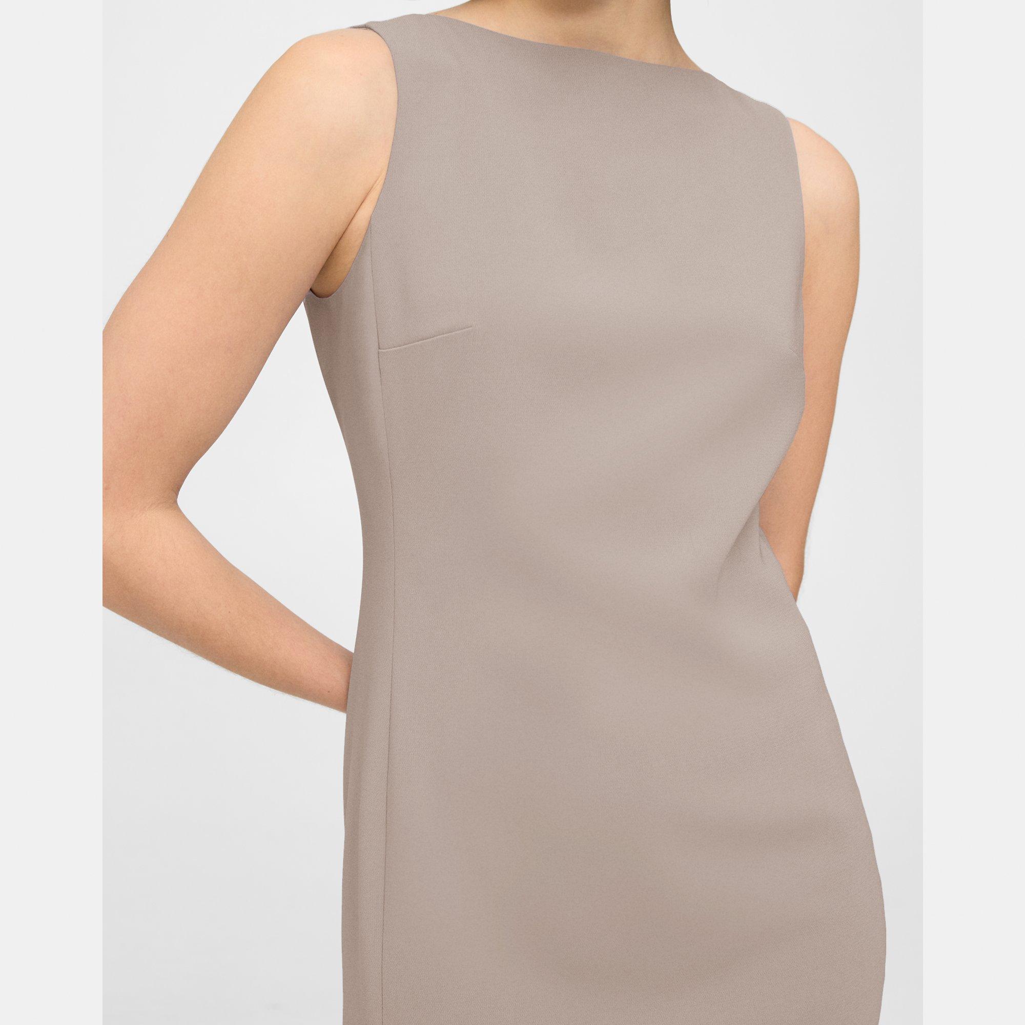 Flared Dress in Admiral Crepe