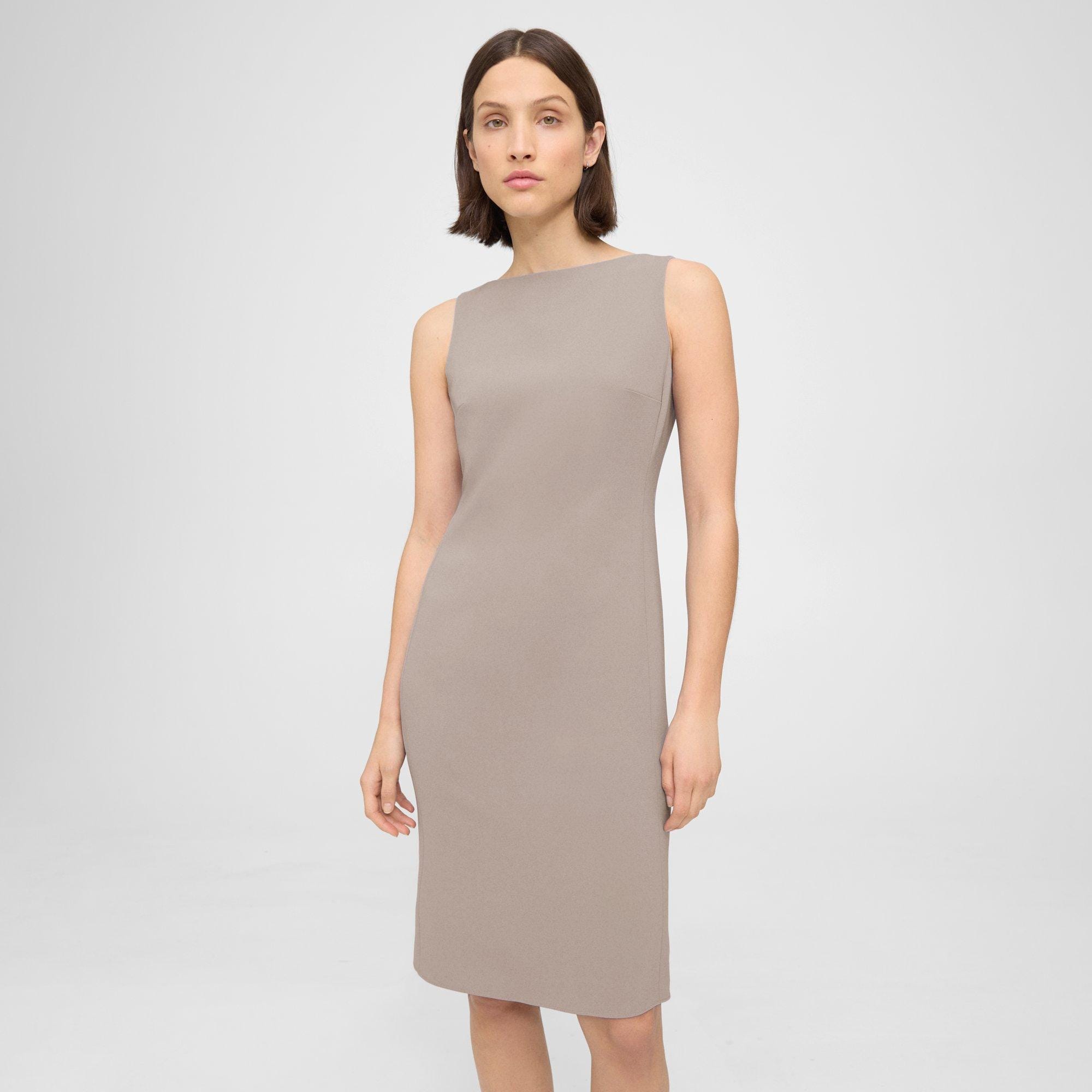 Flared Dress in Admiral Crepe