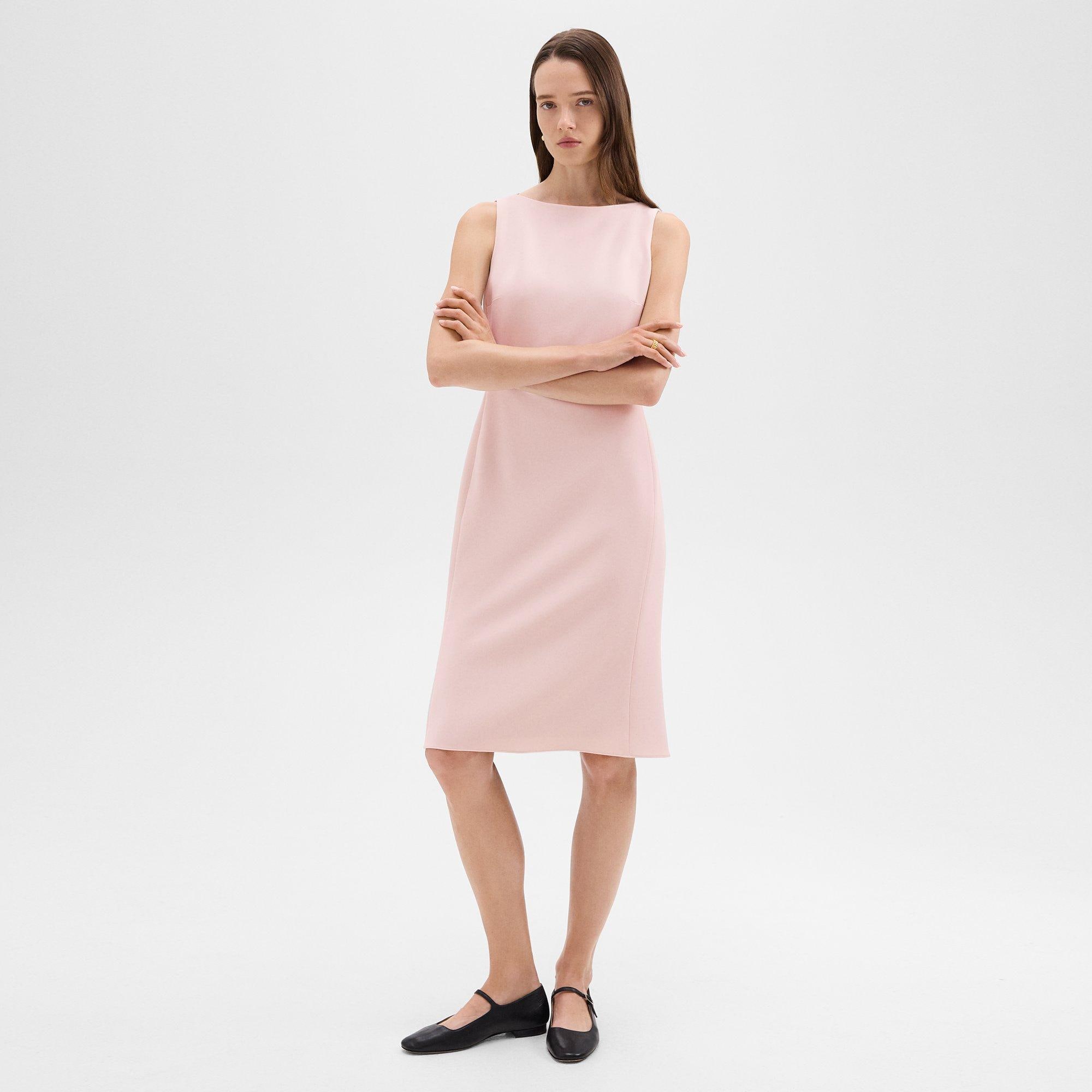 Flared Dress in Admiral Crepe