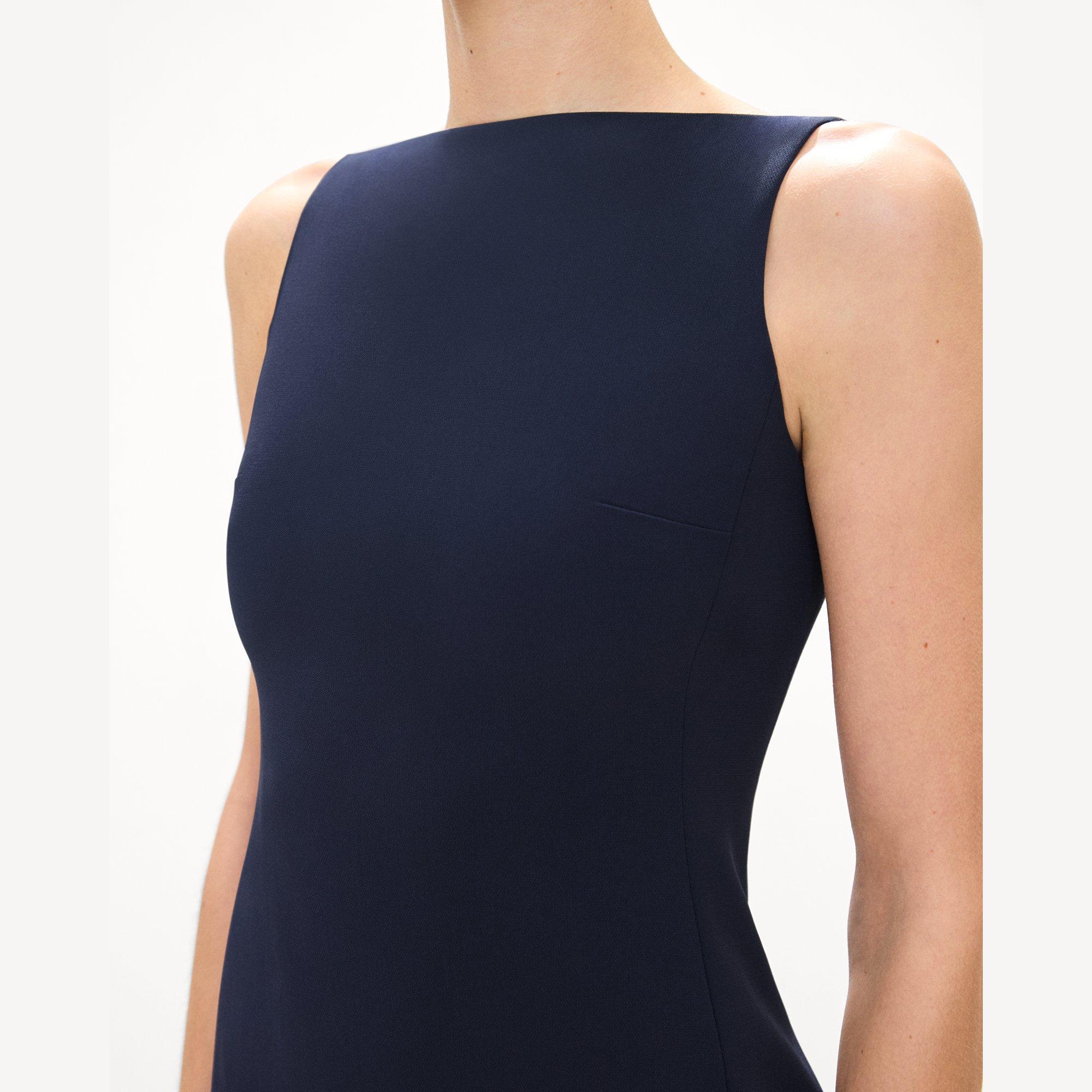 Flared Dress in Admiral Crepe