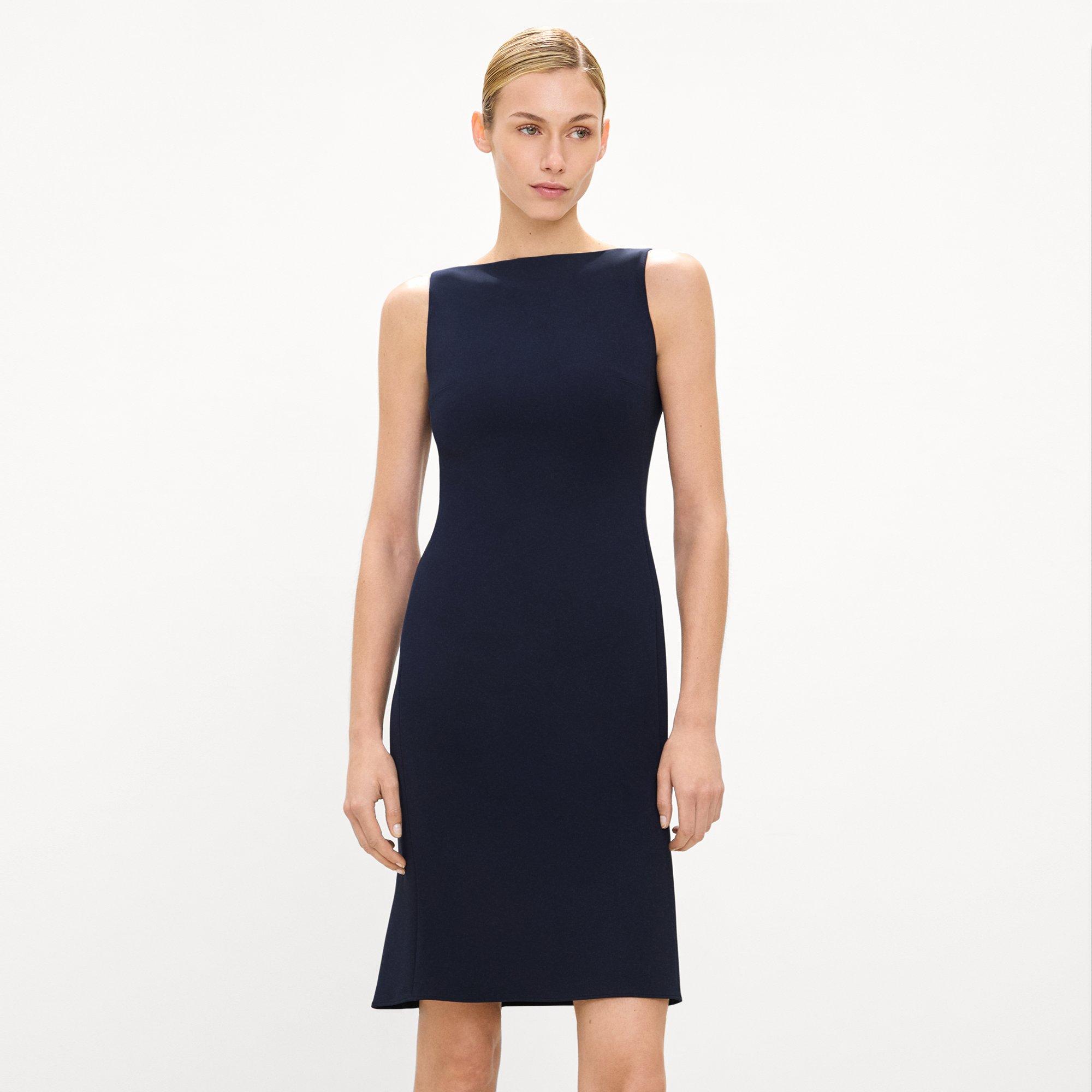 Flared Dress in Admiral Crepe