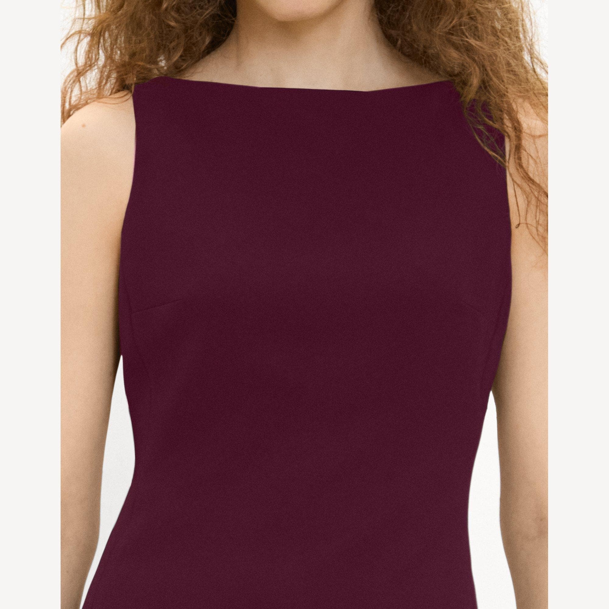Flared Dress in Admiral Crepe
