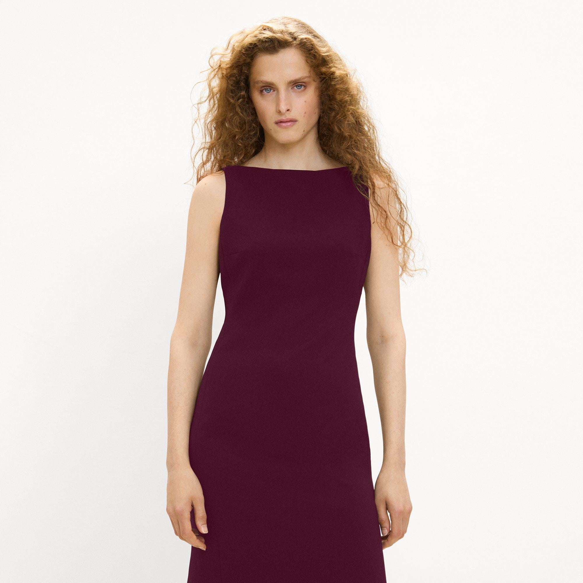 Flared Dress in Admiral Crepe