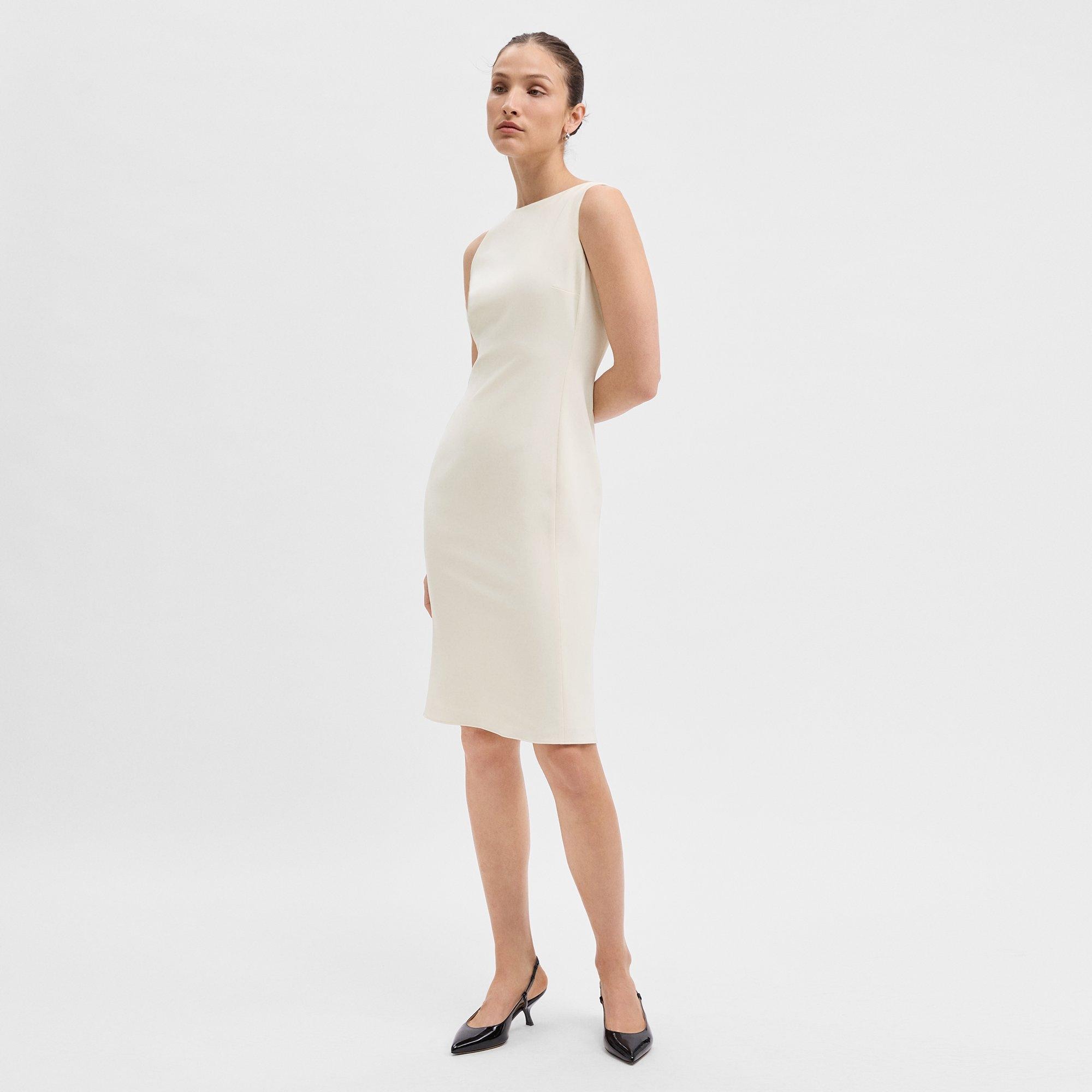 Flared Dress in Admiral Crepe