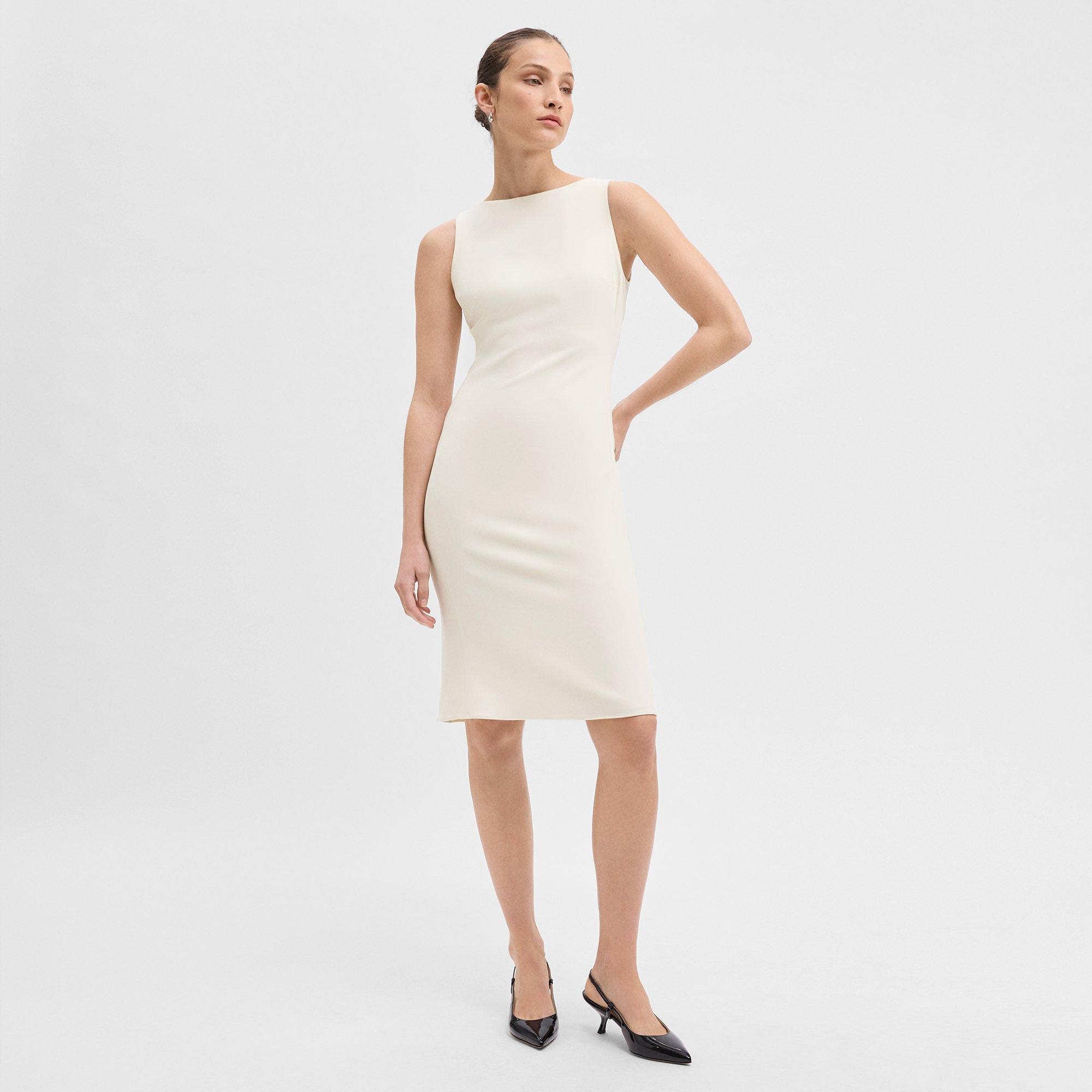 Flared Dress in Admiral Crepe