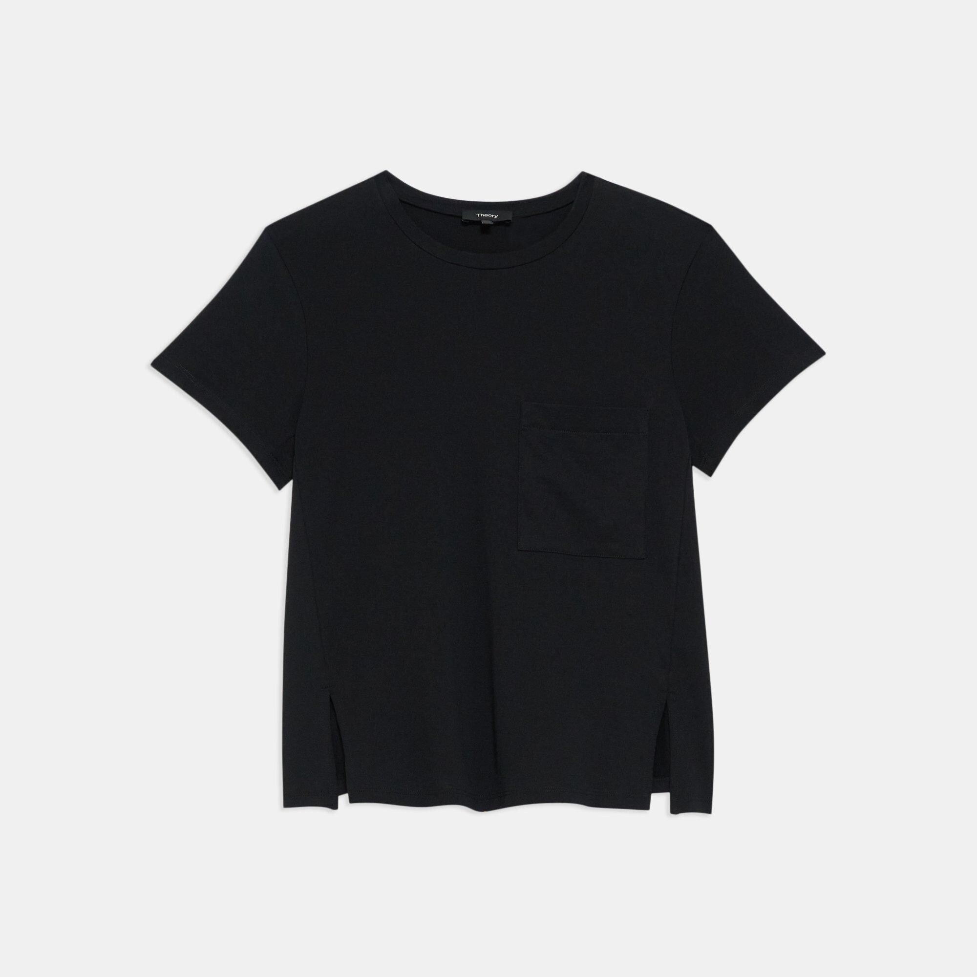 Cotton A-Line Tee | Theory