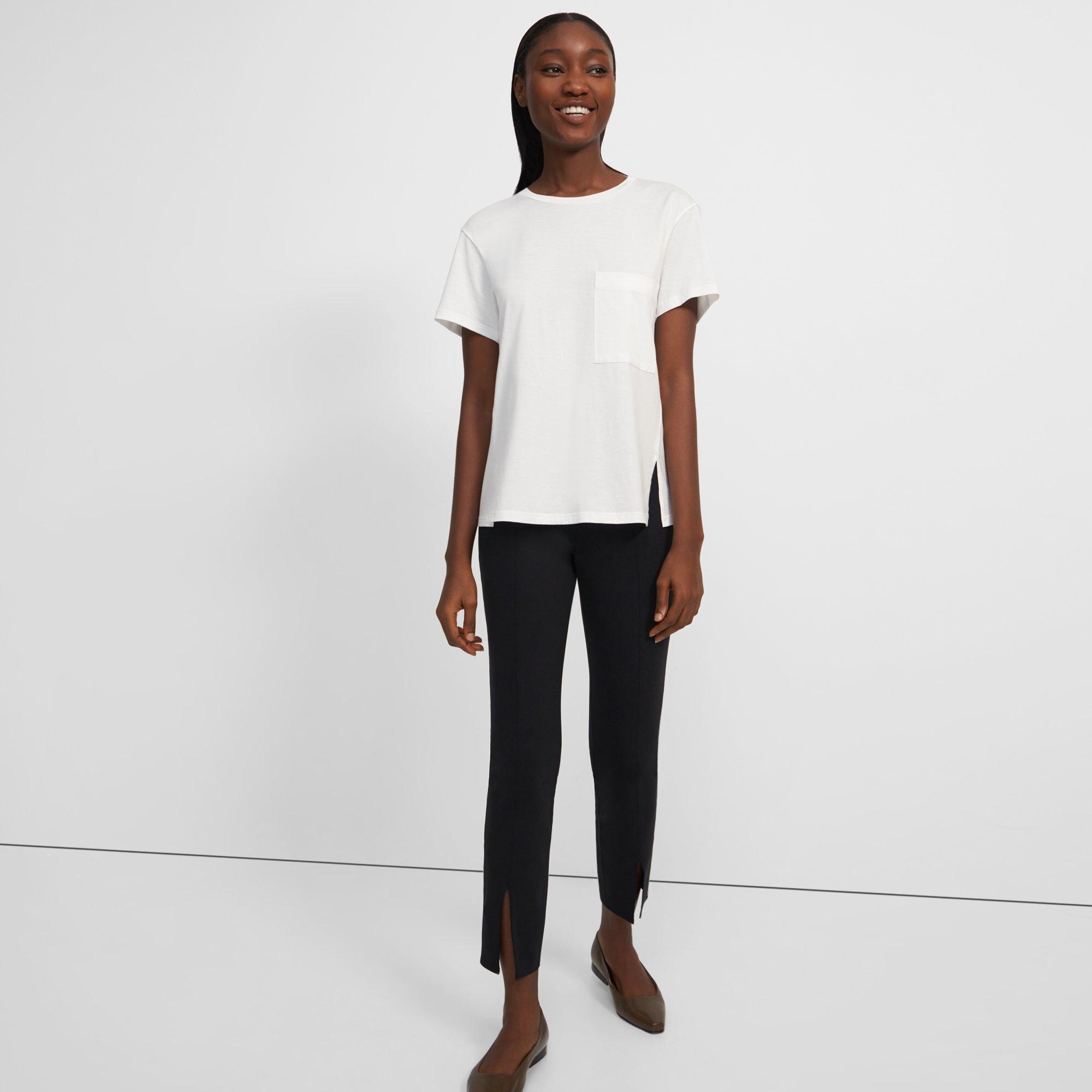 Cotton A-Line Tee | Theory