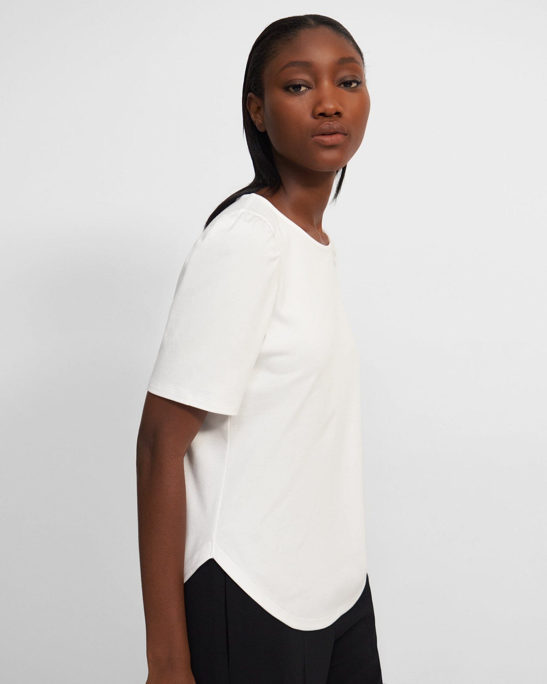 SS RUCHED TEE
