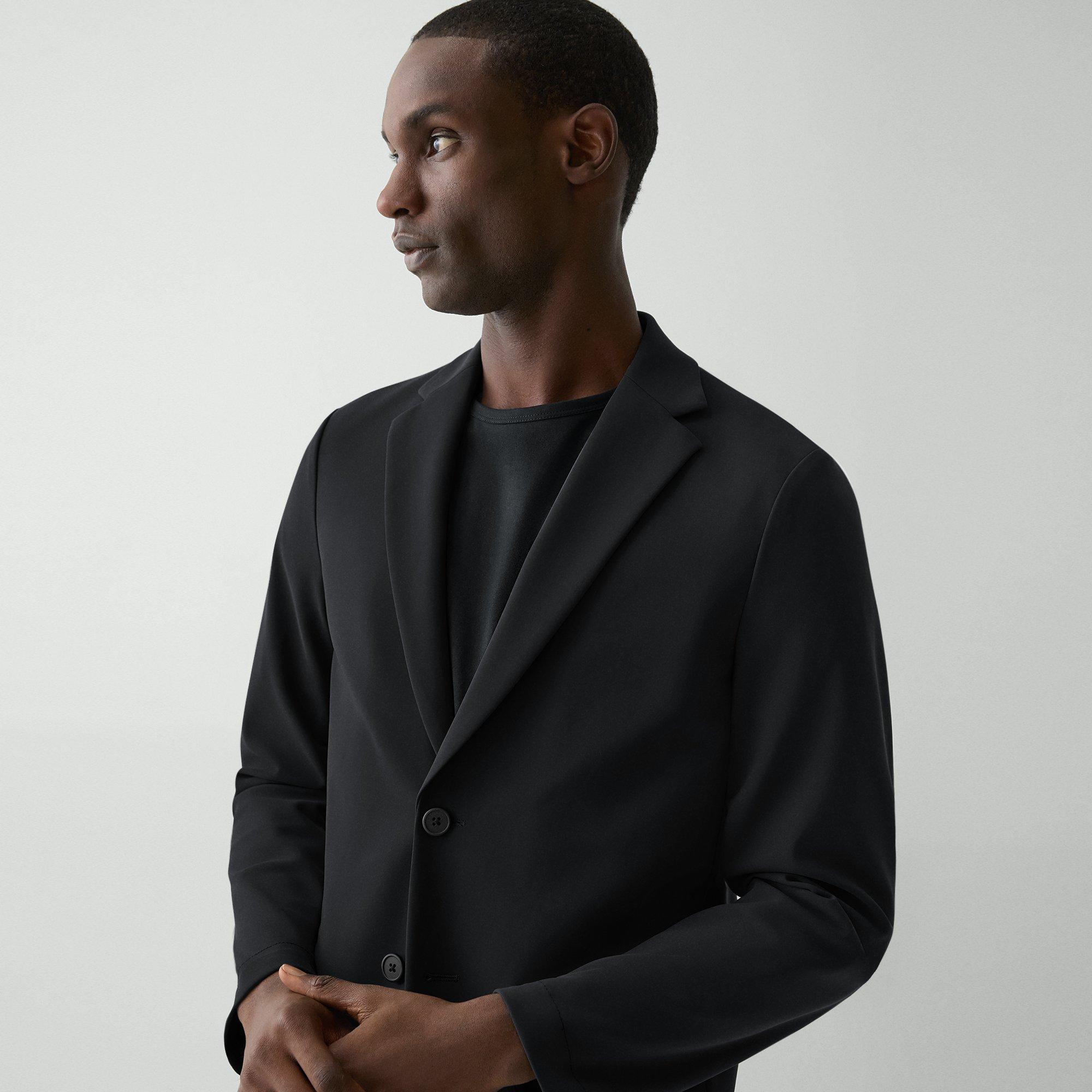 Black Precision Ponte Clinton Blazer | Theory