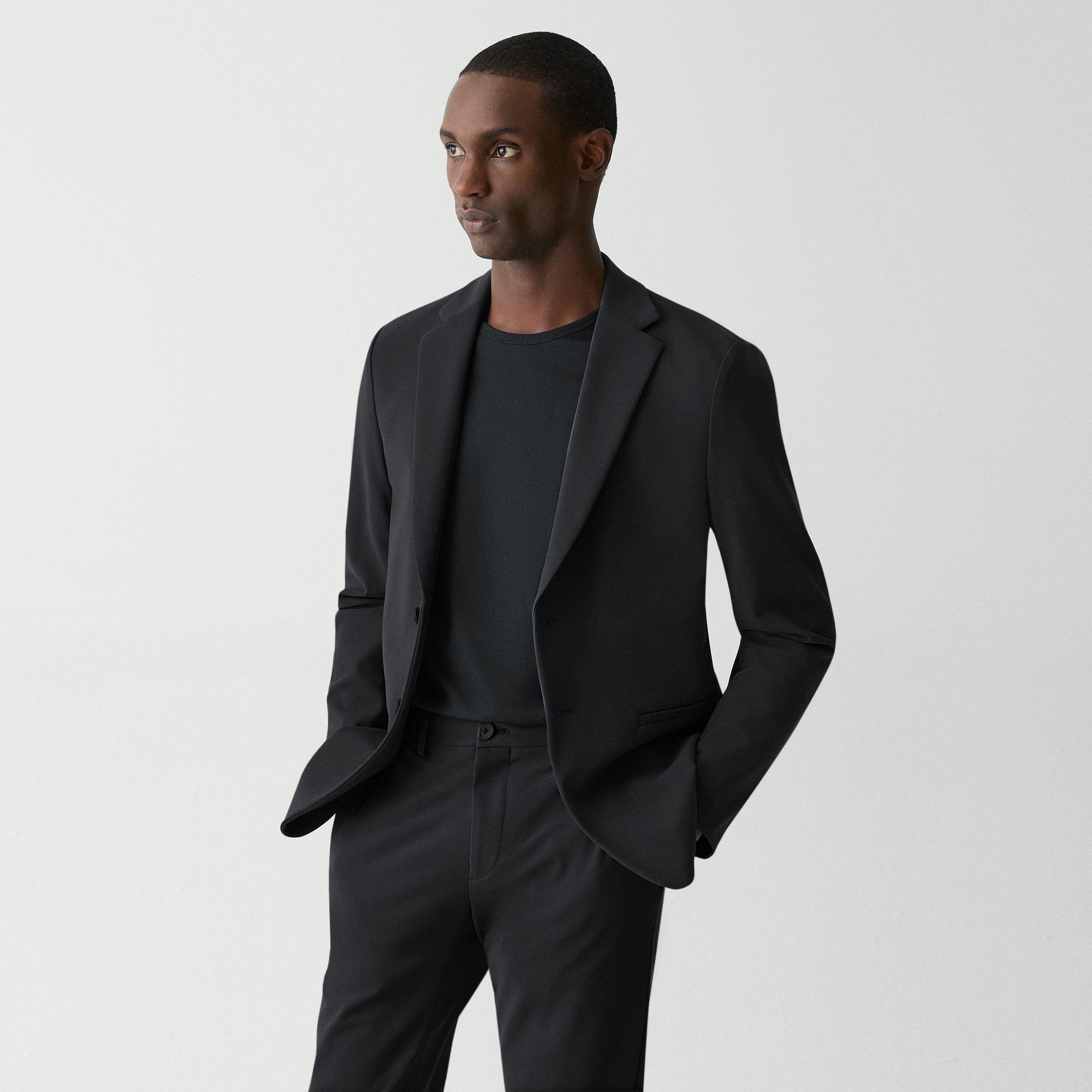 Black Precision Ponte Clinton Blazer | Theory