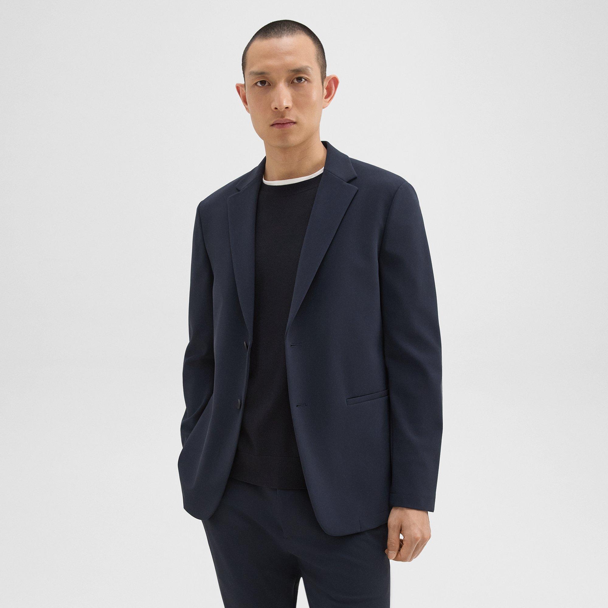 Blue Precision Ponte Clinton Blazer   Theory