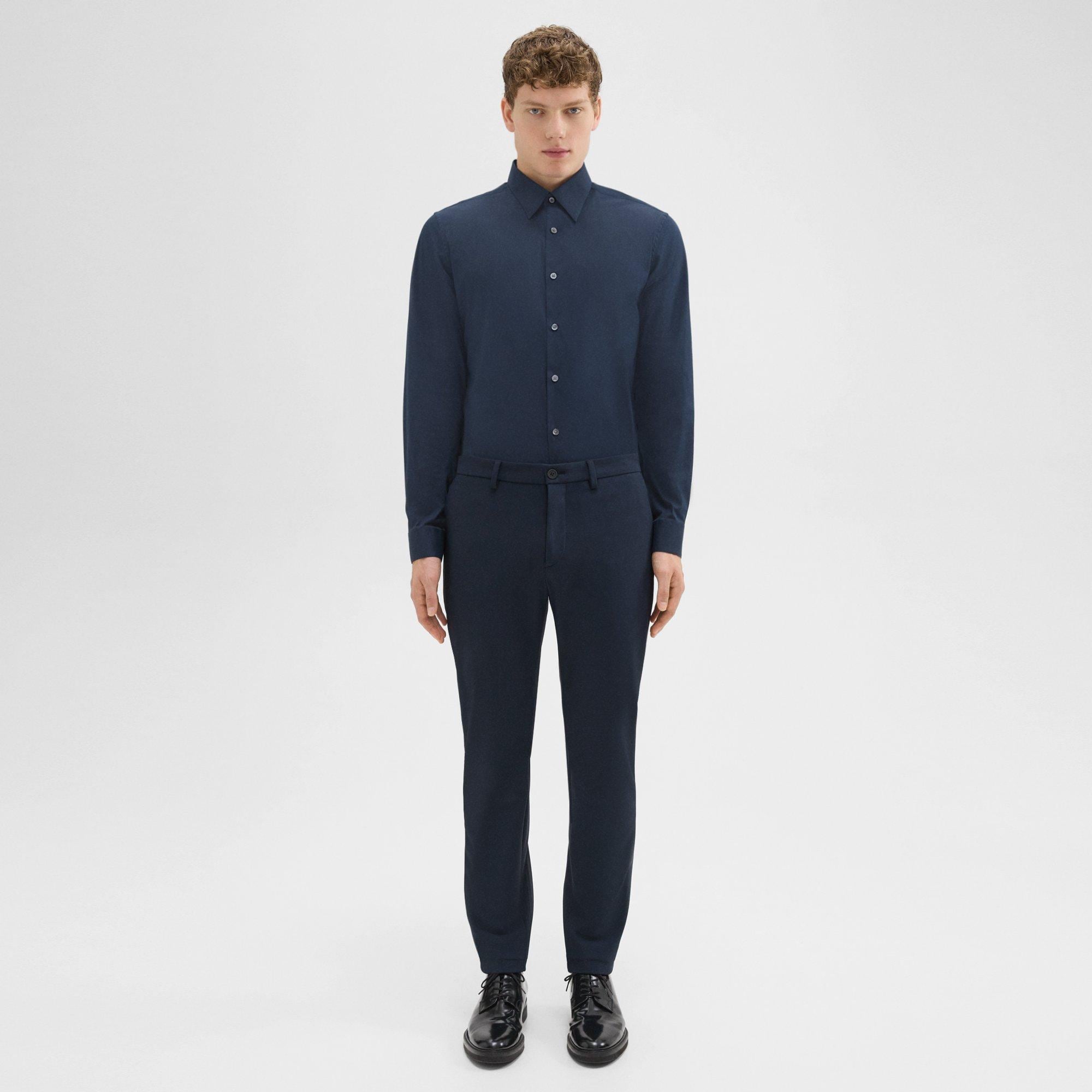 Marco Polo Full Length Pull On Ponte Pant In Navy