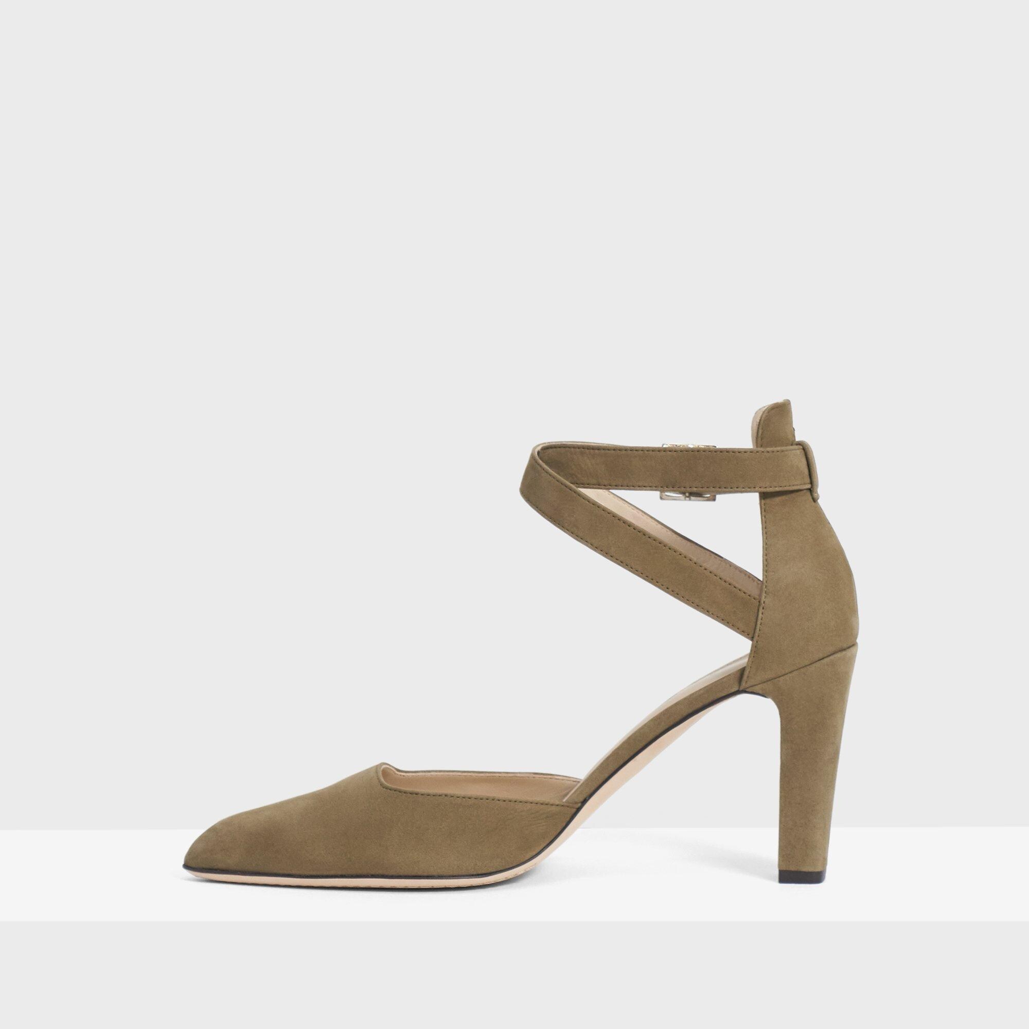 Ankle Wrap Heel in Nubuck