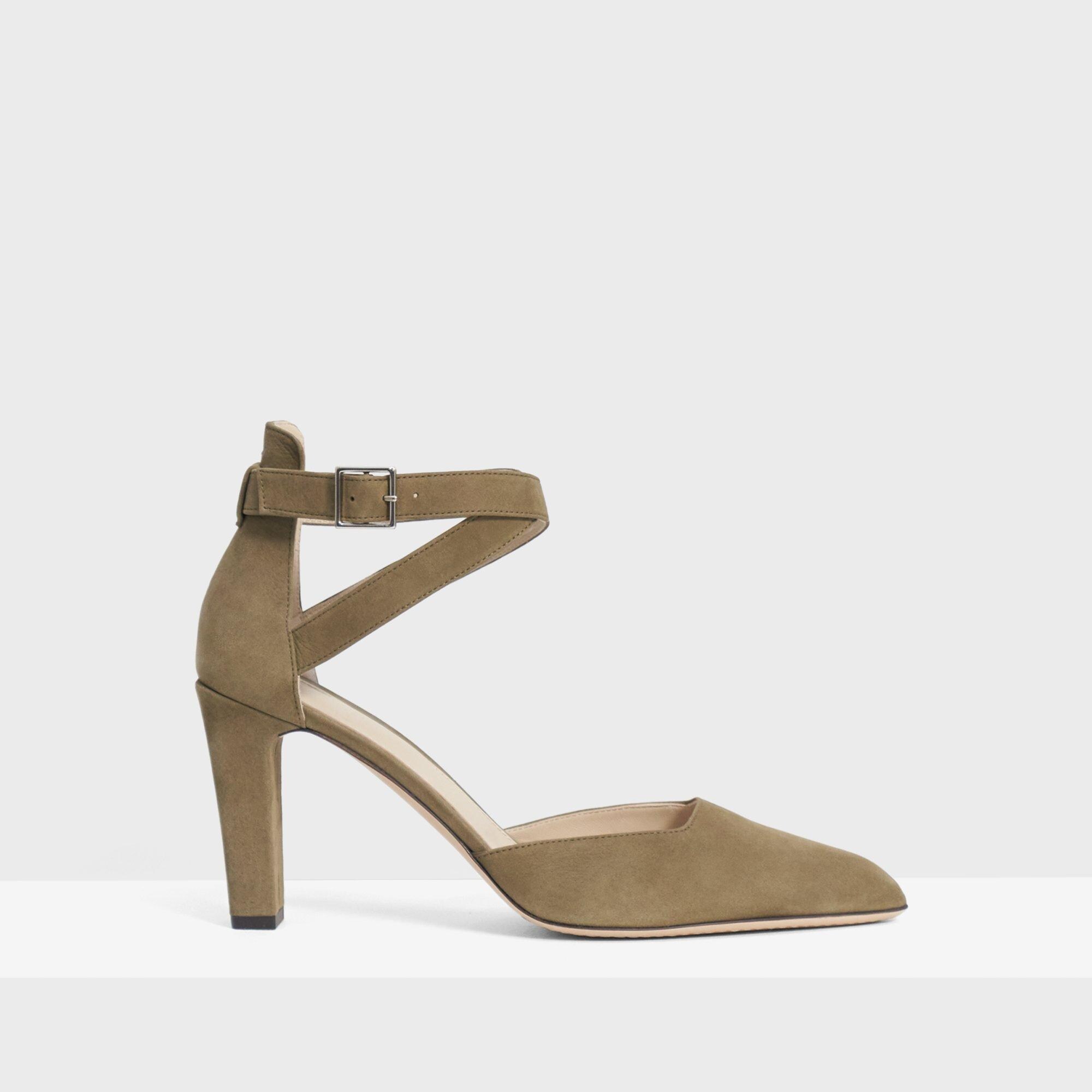 Ankle Wrap Heel in Nubuck