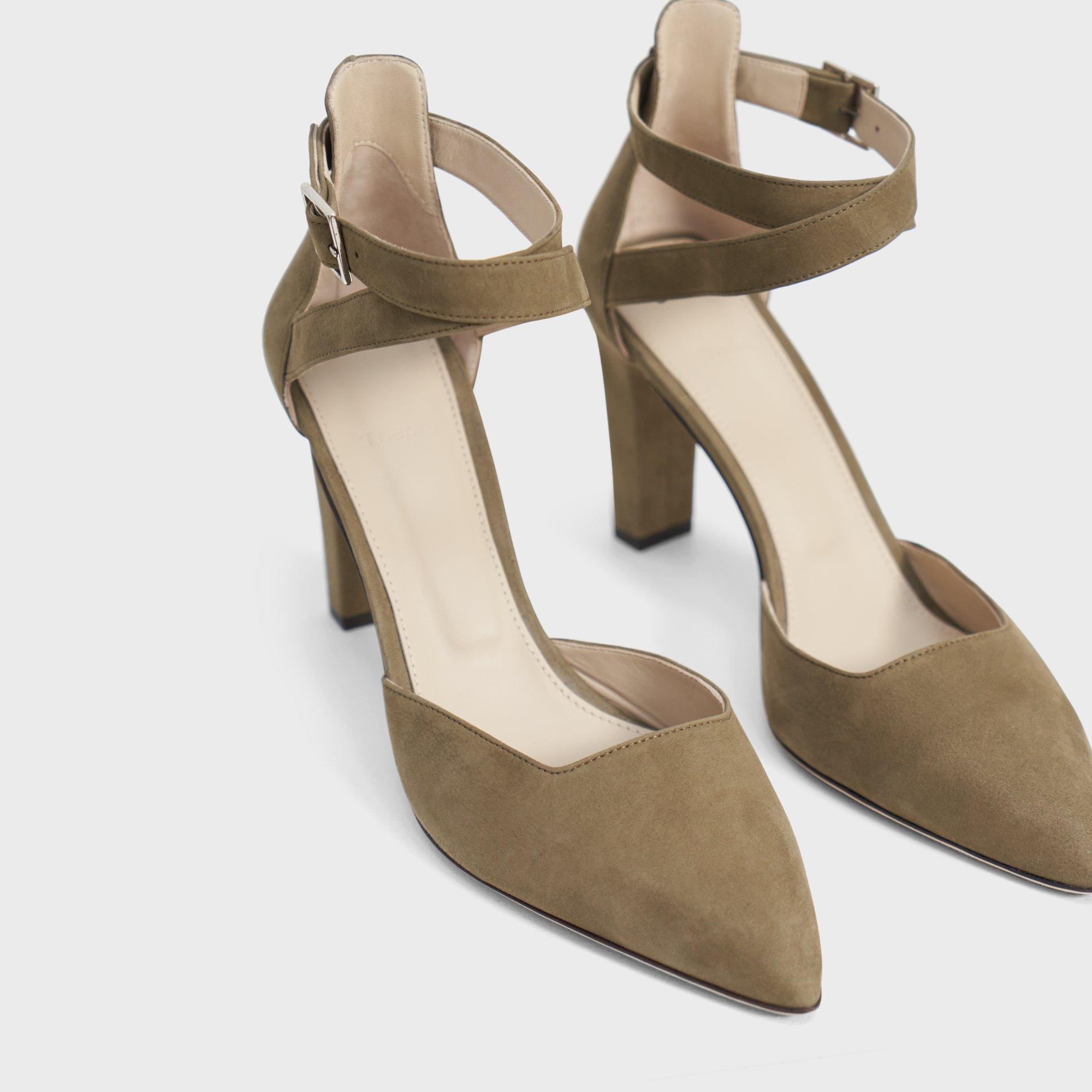 Ankle Wrap Heel in Nubuck