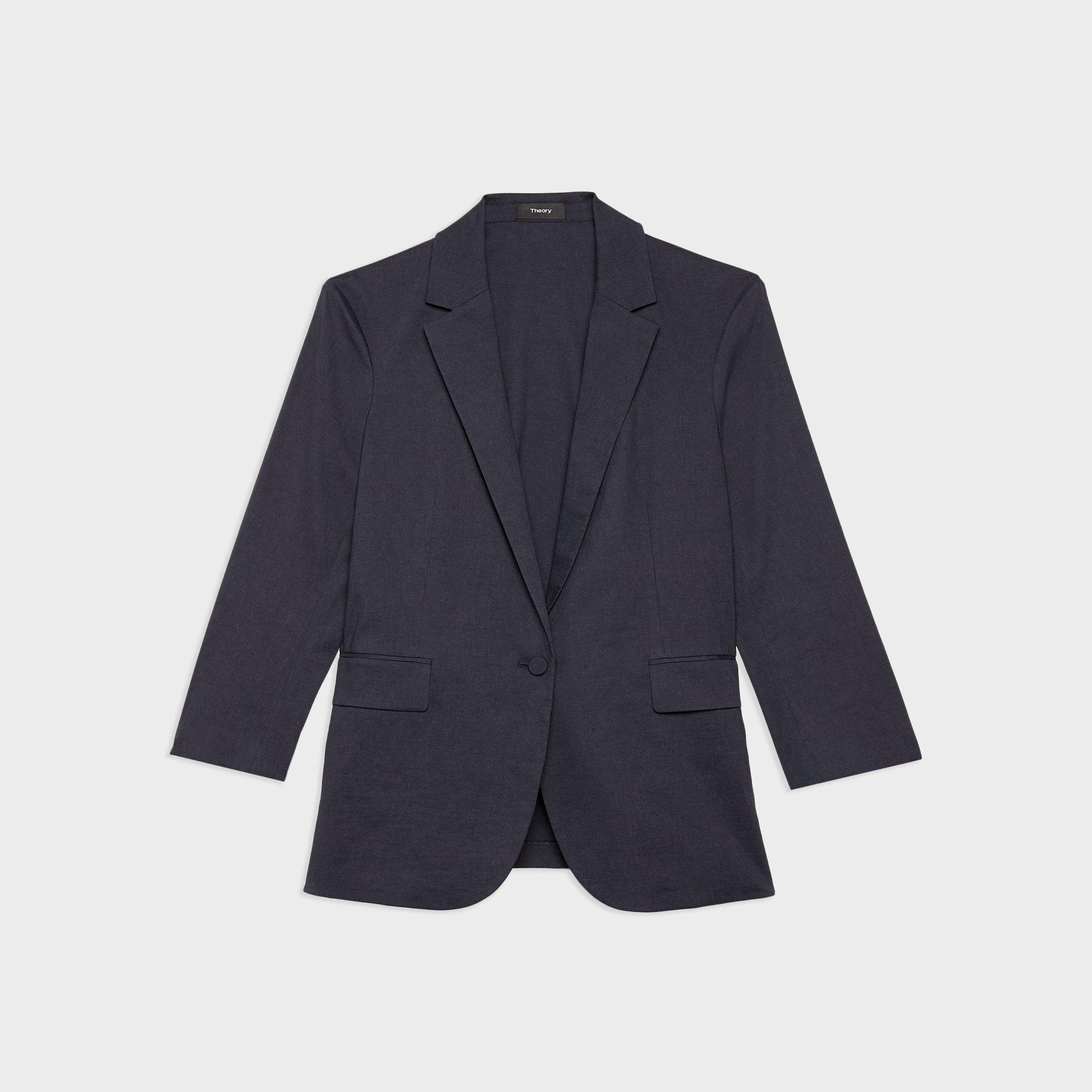 Casual Blazer in Stretch Linen