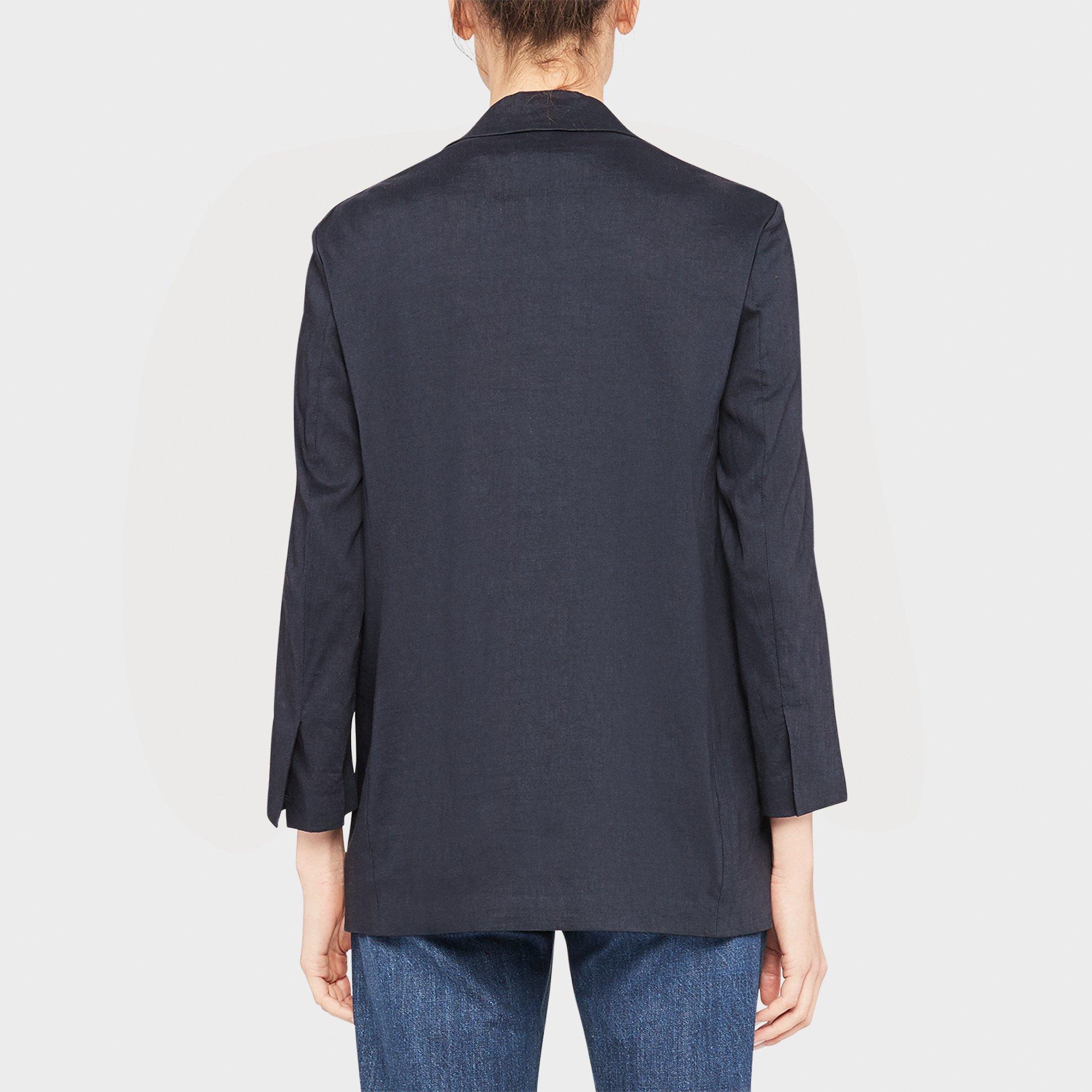 Casual Blazer in Stretch Linen