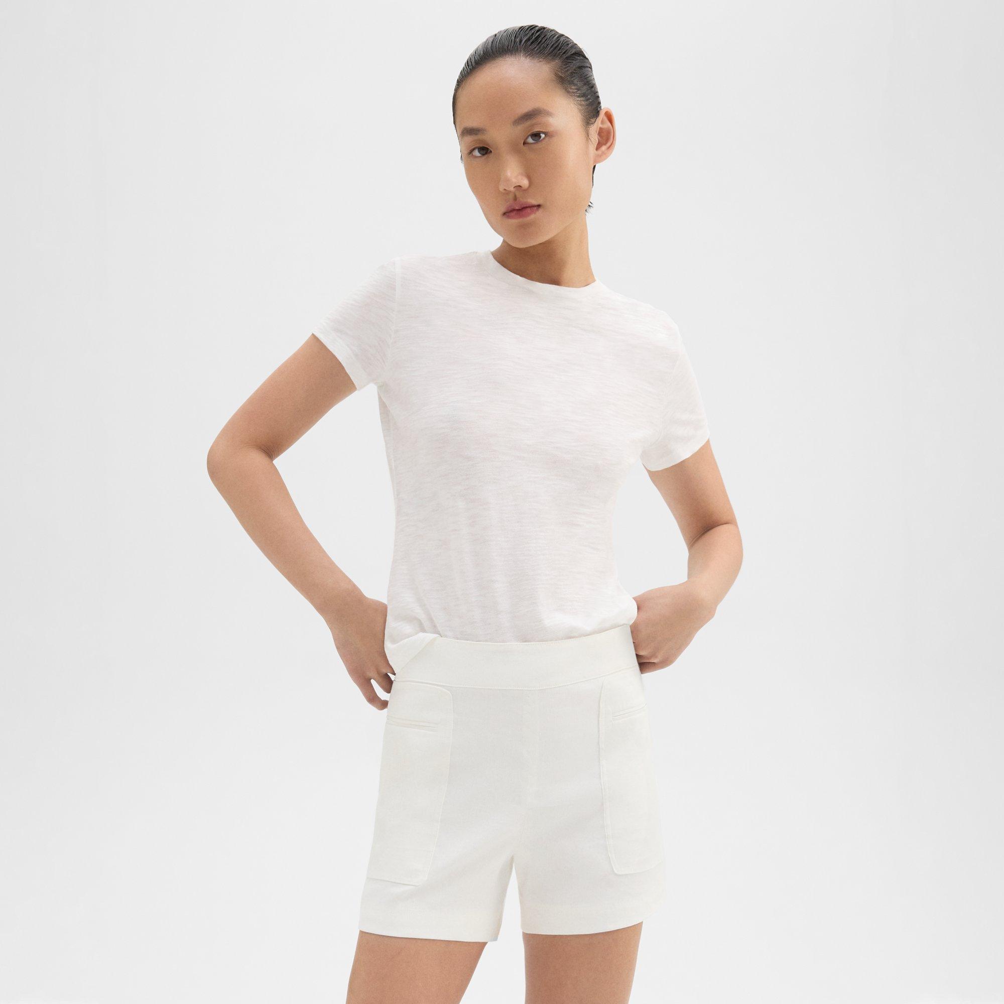 Louis Vuitton® Toweling Utility Mini Shorts Milk White. Size S0 in