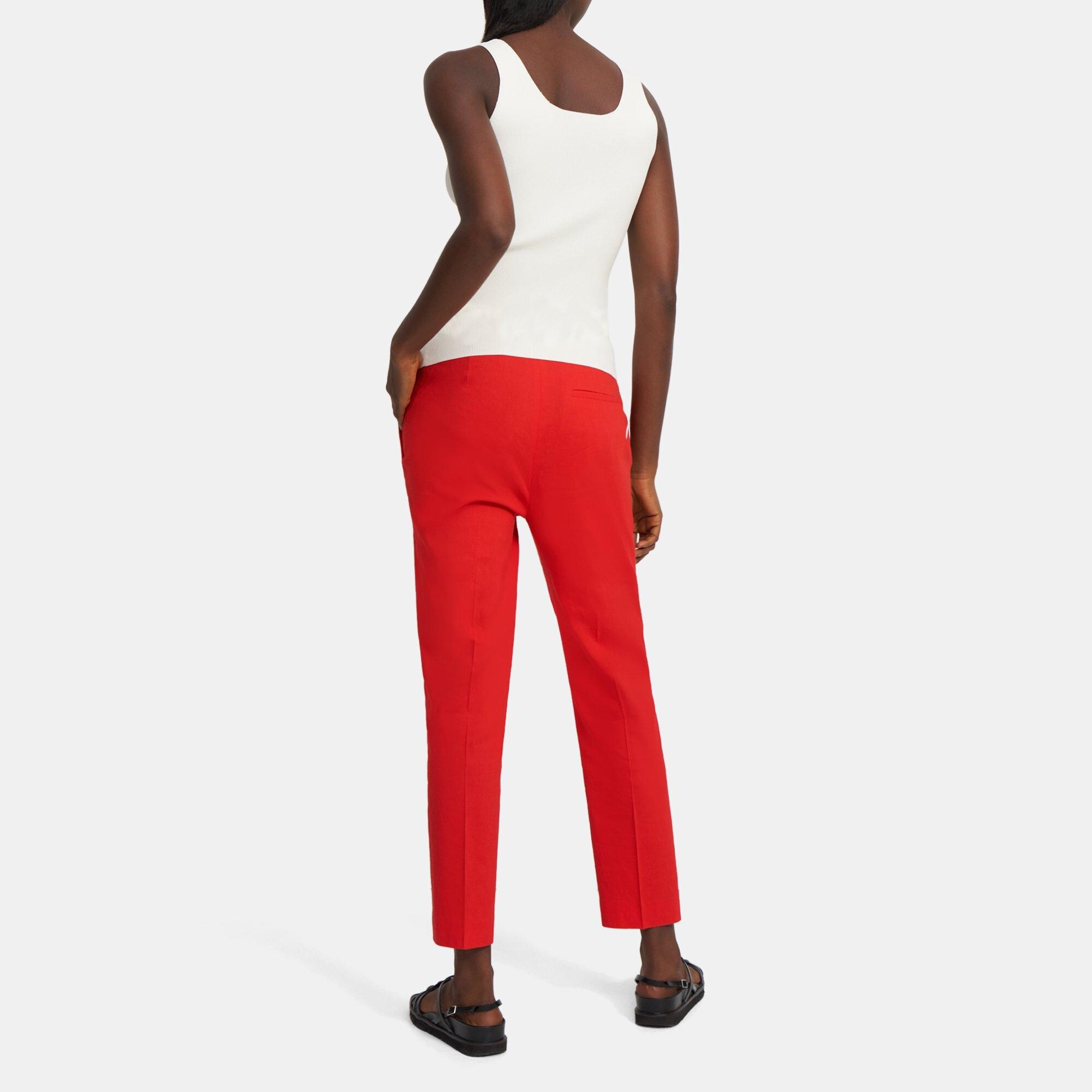Treeca Side Zip Pant in Good Linen