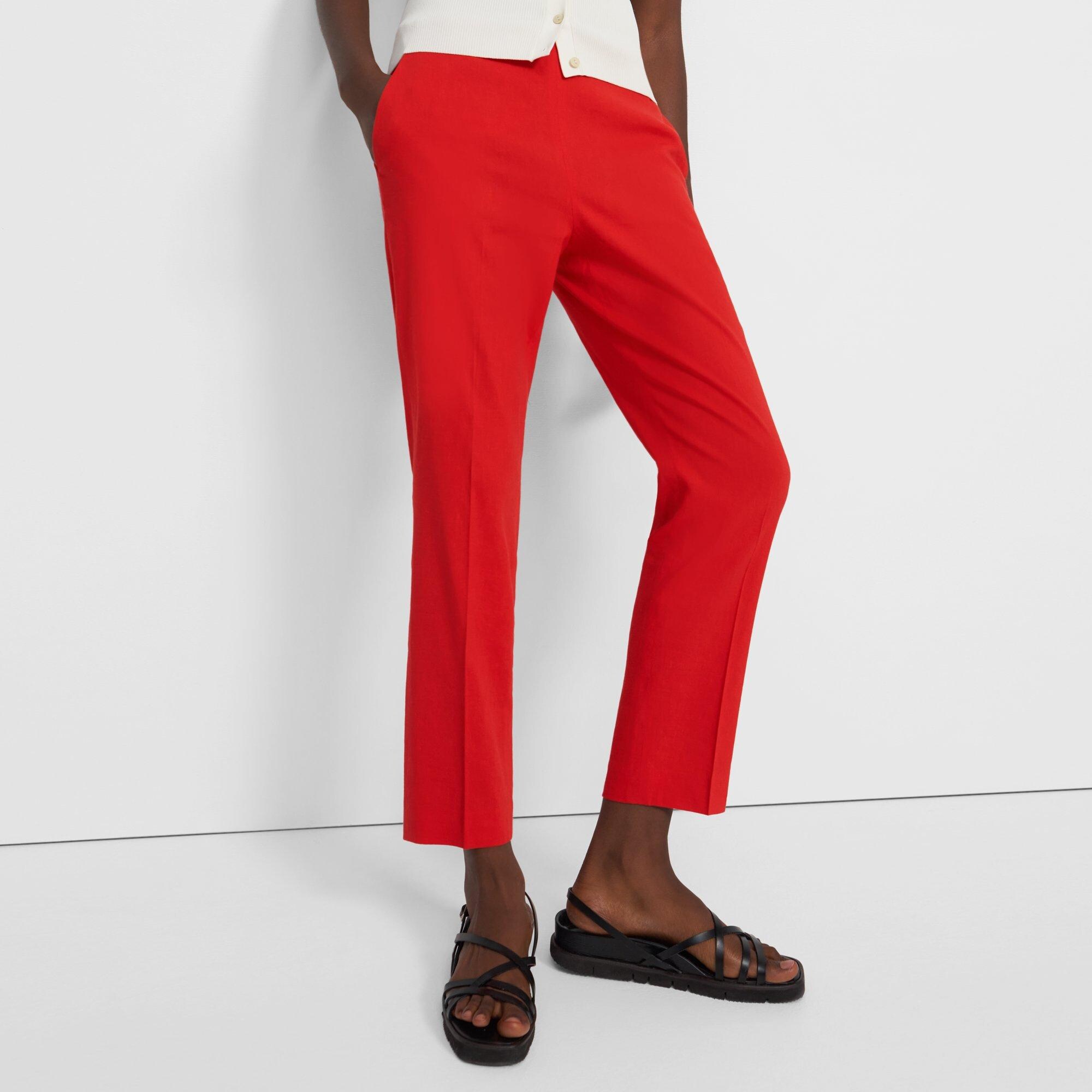 Treeca Side Zip Pant in Good Linen