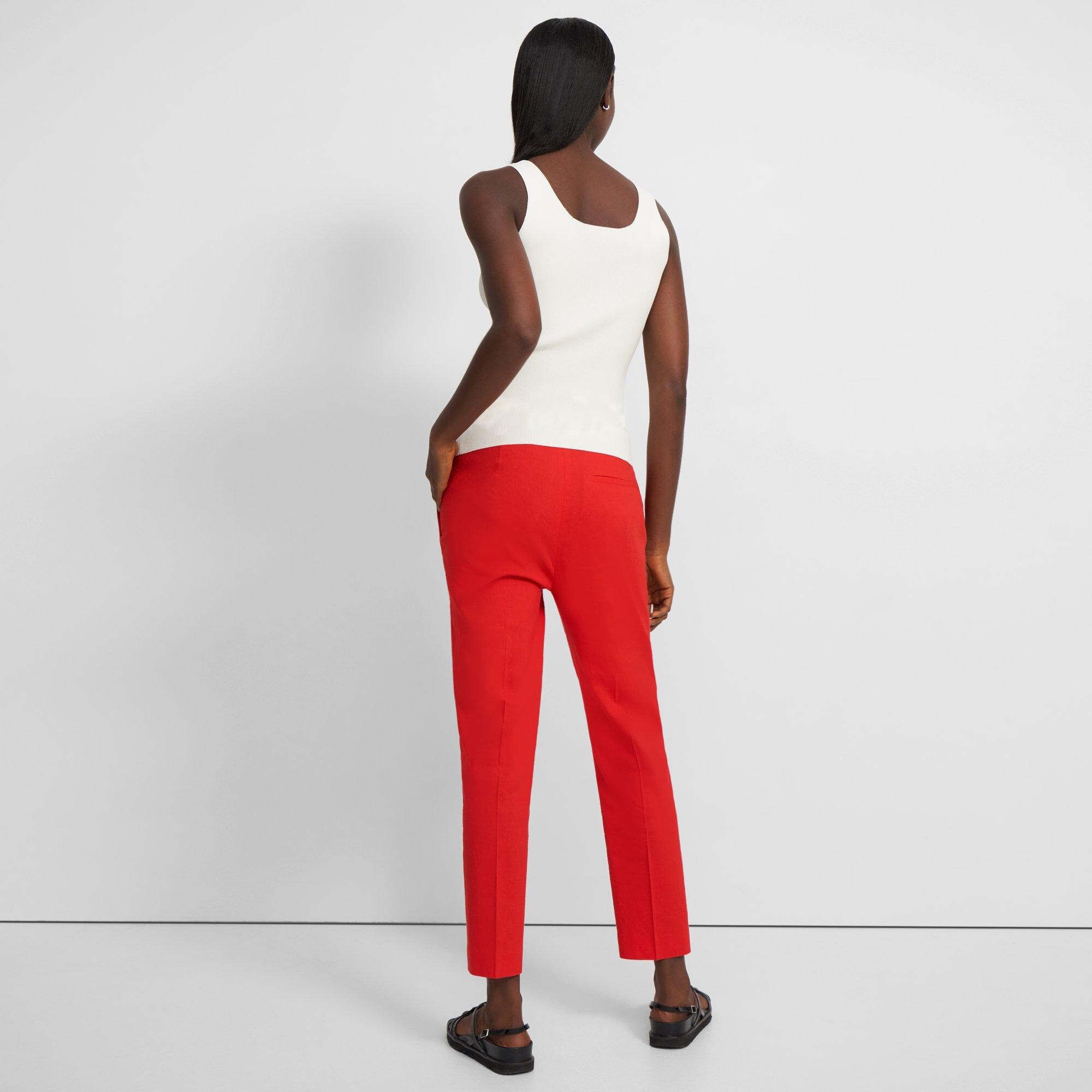 Treeca Side Zip Pant in Good Linen