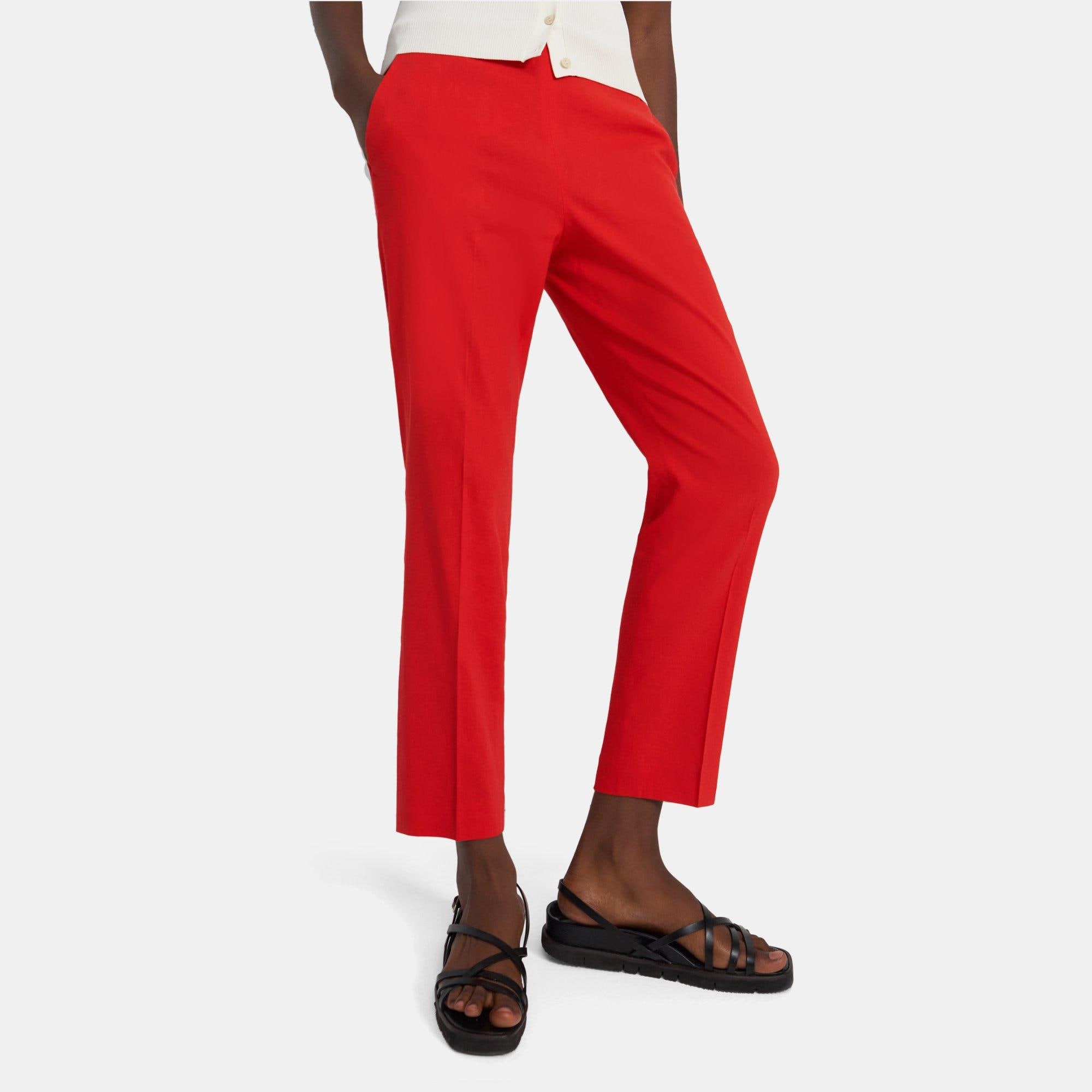 Treeca Side Zip Pant in Good Linen
