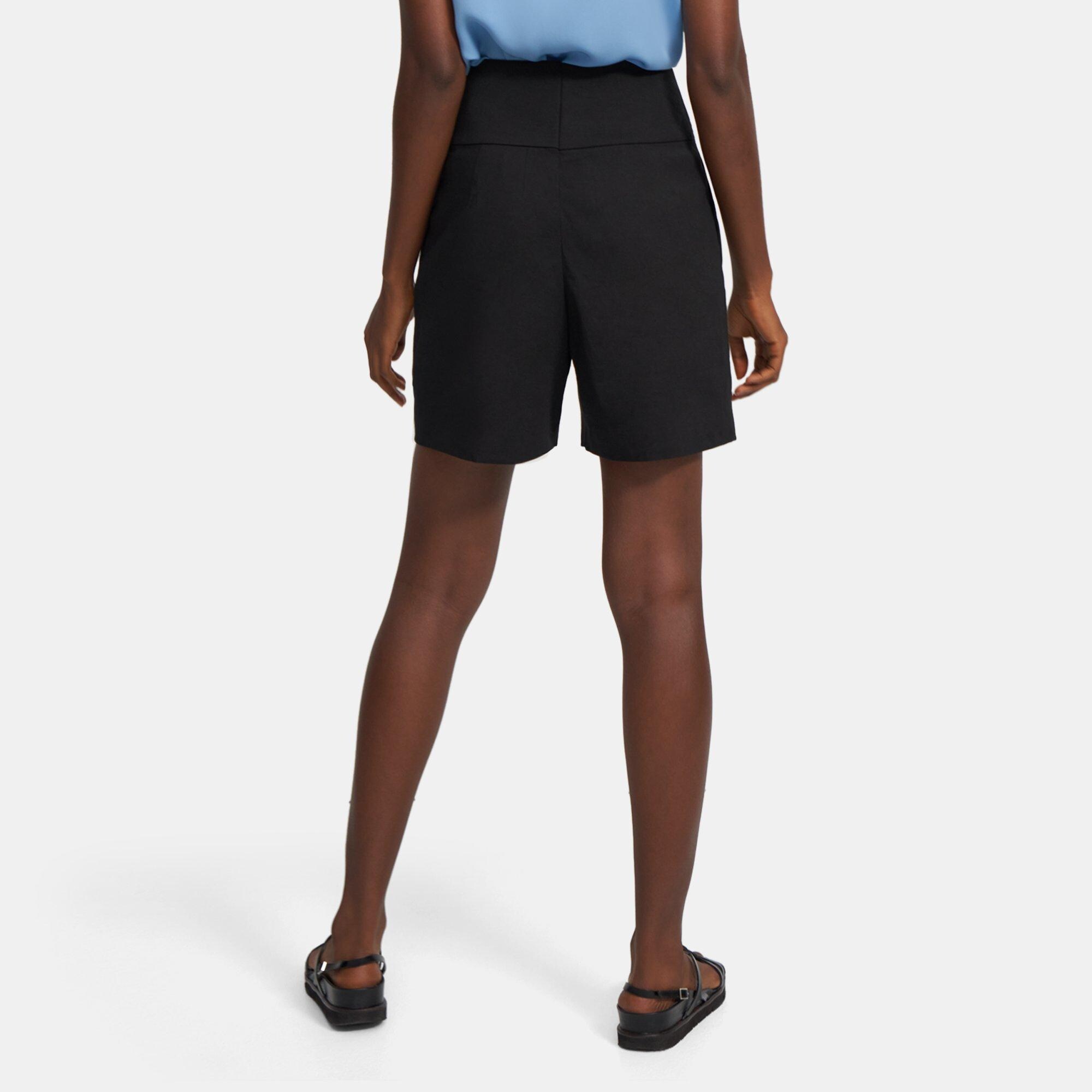 Pleated Carrot Short in Good Linen