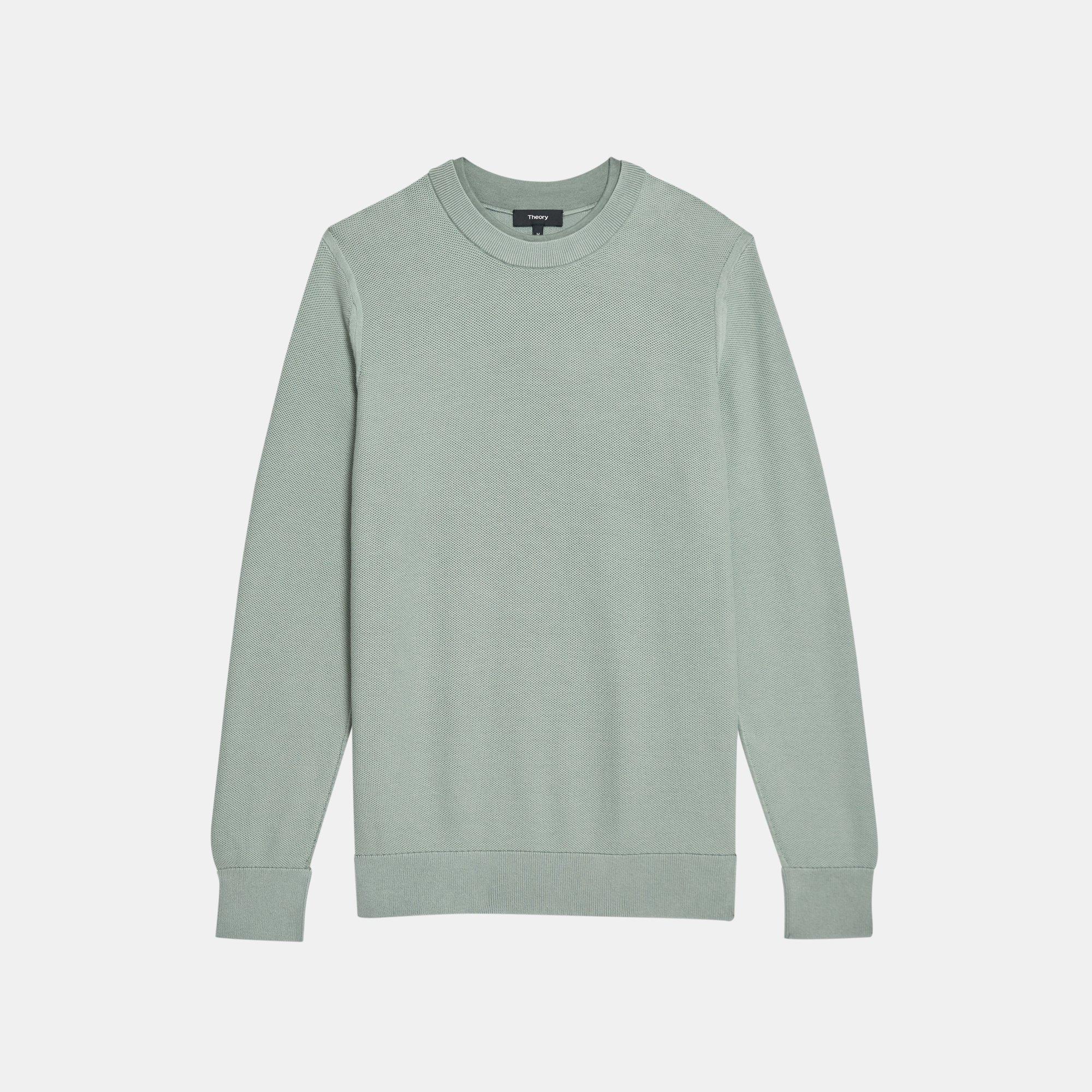 Honeycomb Knit Pullover in Organic Cotton