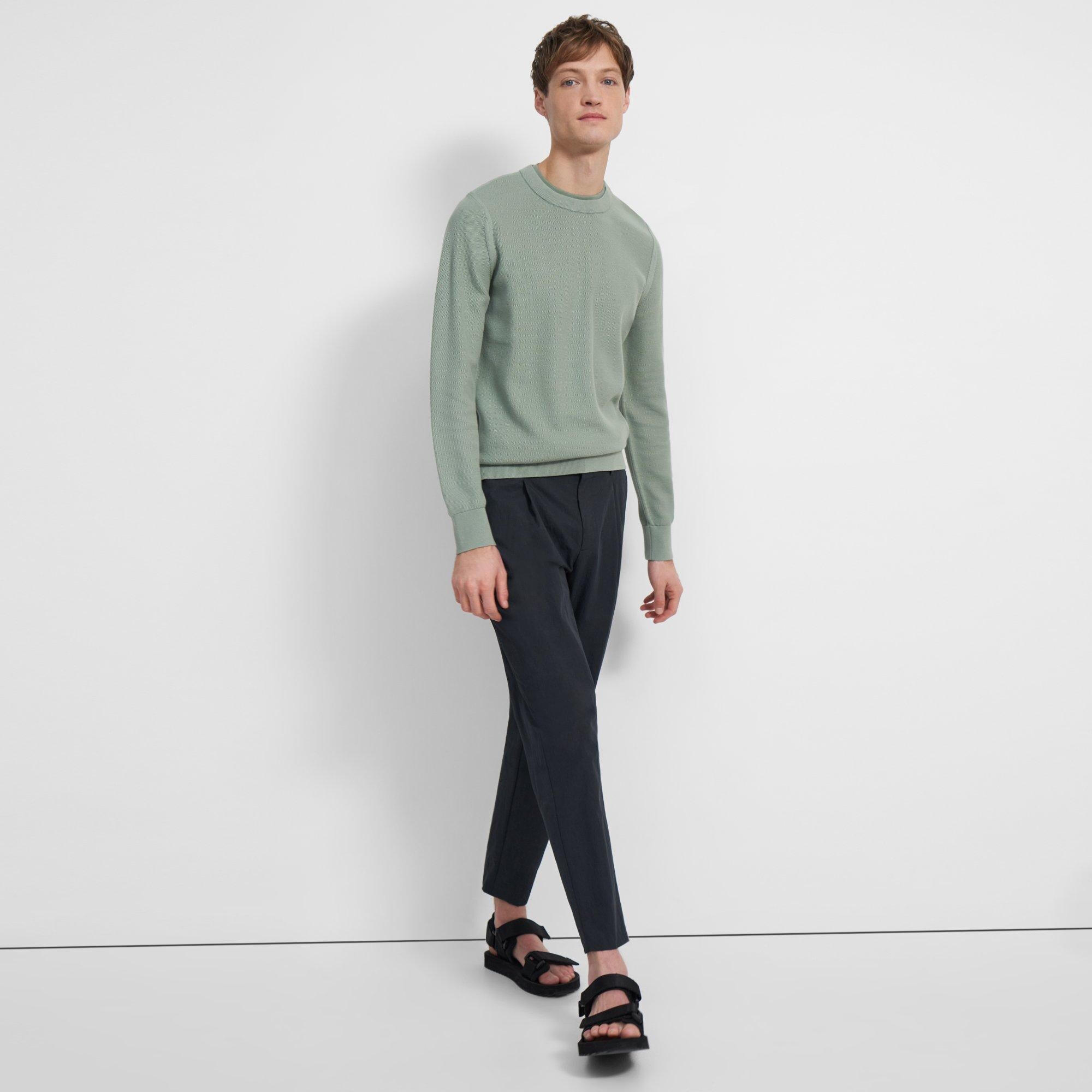 Honeycomb Knit Pullover in Organic Cotton